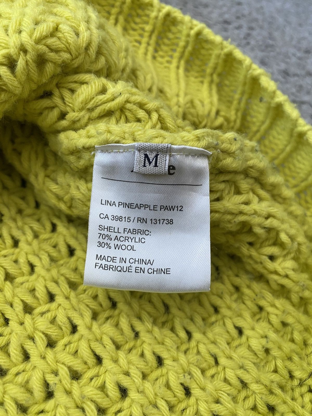 Acne Studios Acne Studios Lina Pineapple PAW12 Wool Waffle Knit y2k drip Size US M / EU 48-50 / 2 - 11 Thumbnail