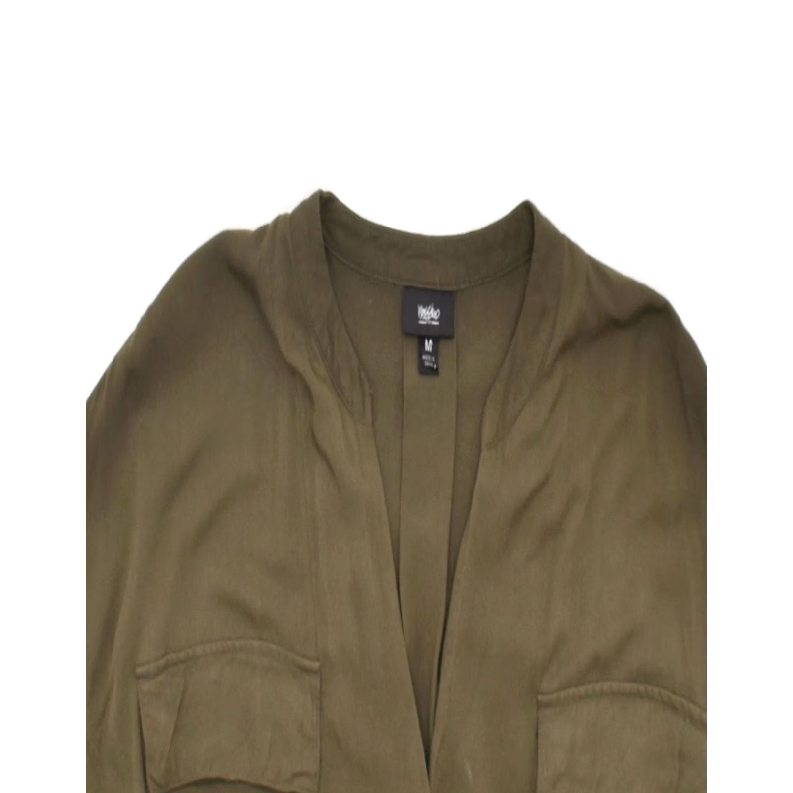 Mossimo MOSSIMO Womens Tunic Dress Medium Khaki Cotton UK 14 Size M / US 6-8 / IT 42-44 - 4 Thumbnail