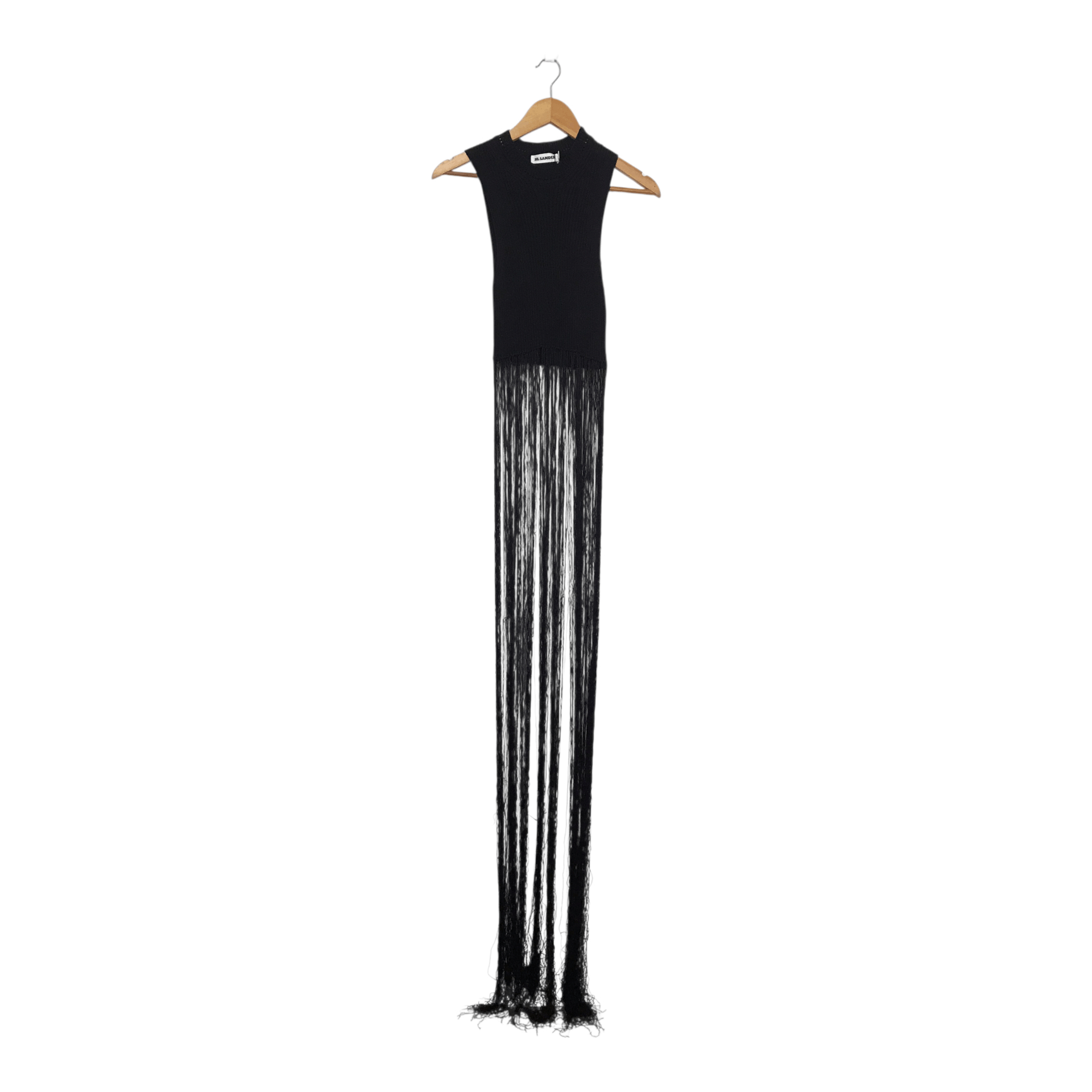 Jil Sander Jil Sander Fringed Ribbed-Knit Top In Size 34 Size S / US 4 / IT 40 - 1 Thumbnail