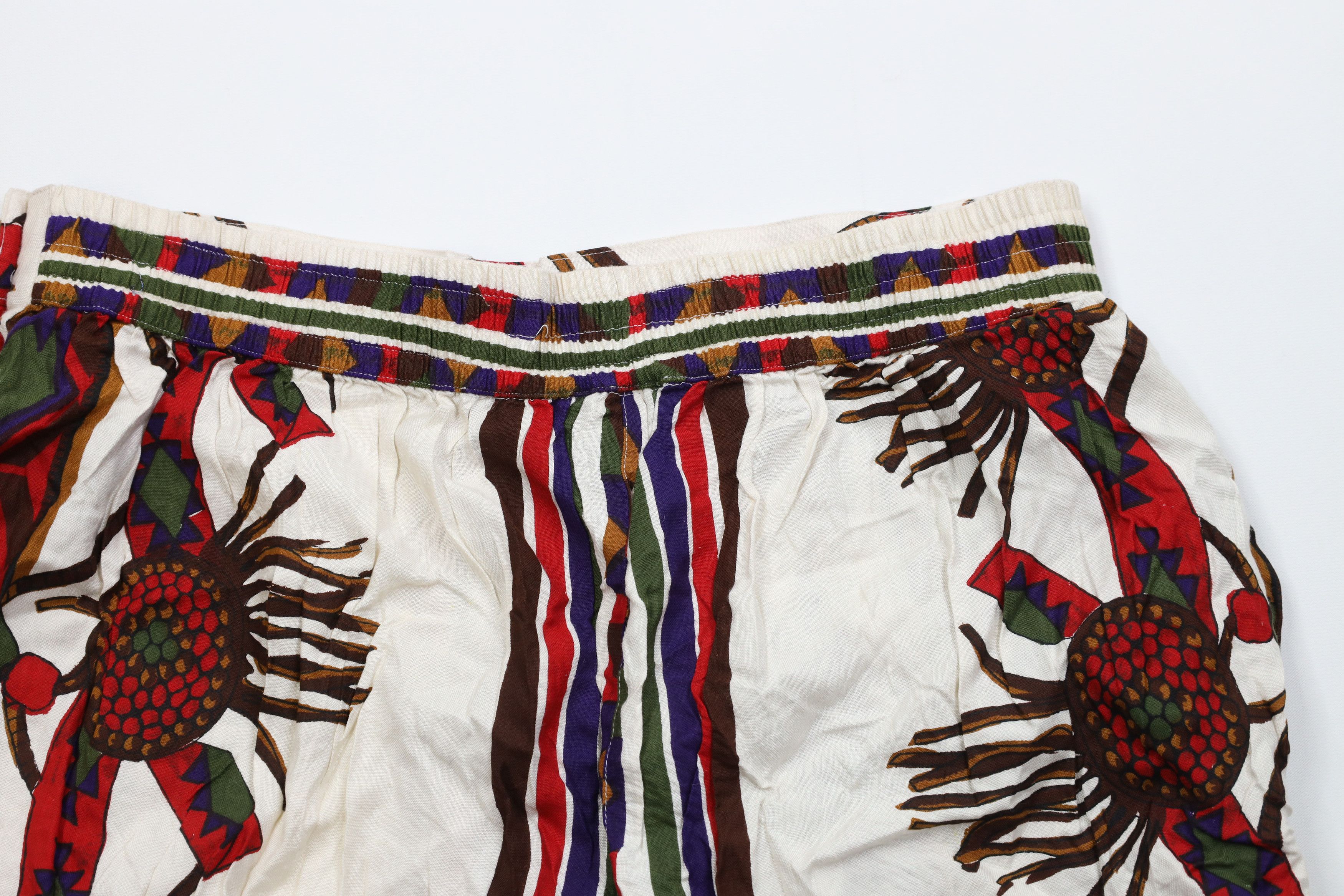 Vintage Vintage 90s Streetwear Gabardine Abstract Geometric Shorts Size 22" - 11 Thumbnail