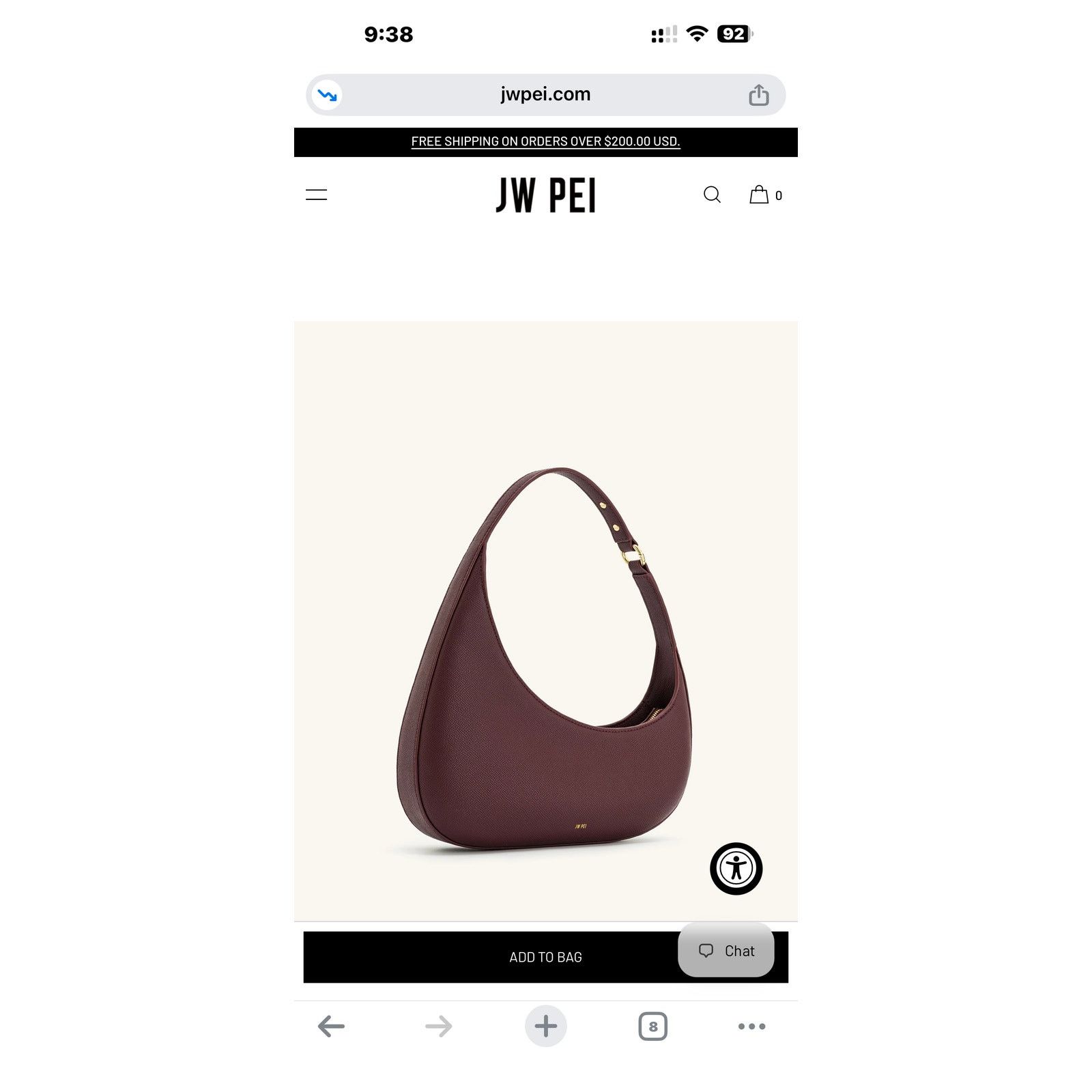 JW PEI Jw Pei Harlee shoulder bag- Claret Size ONE SIZE - 3 Thumbnail