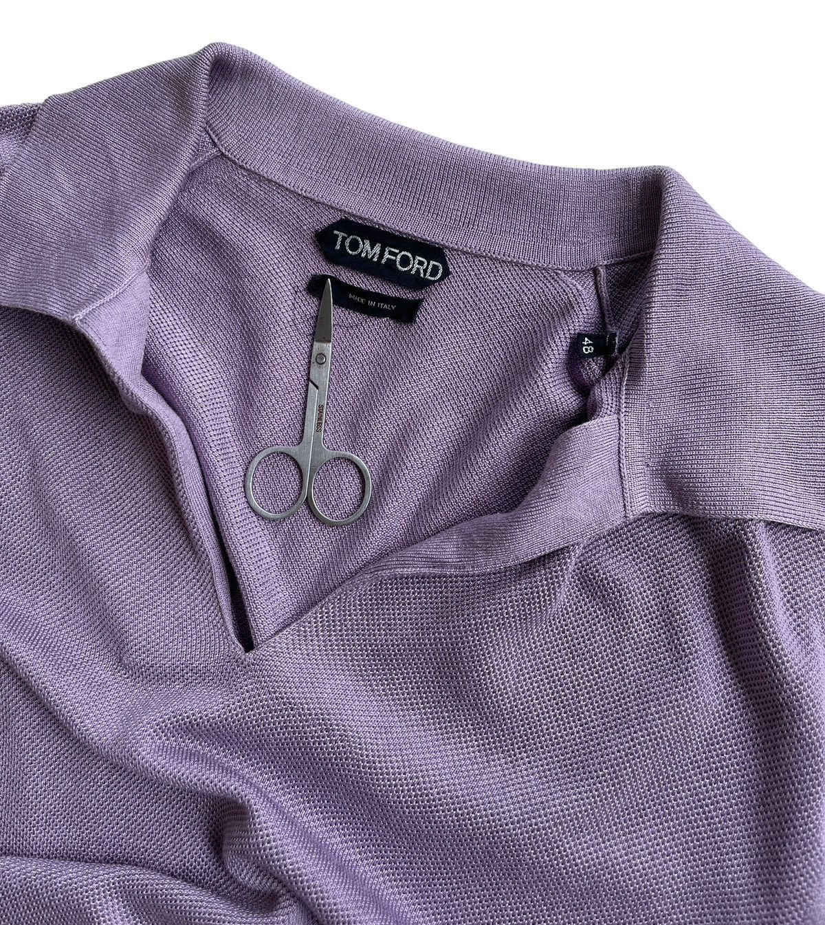 Tom Ford Tom Ford Pique Knitwear Shirt (size 48) Size US XS / EU 42 / 0 - 3 Thumbnail