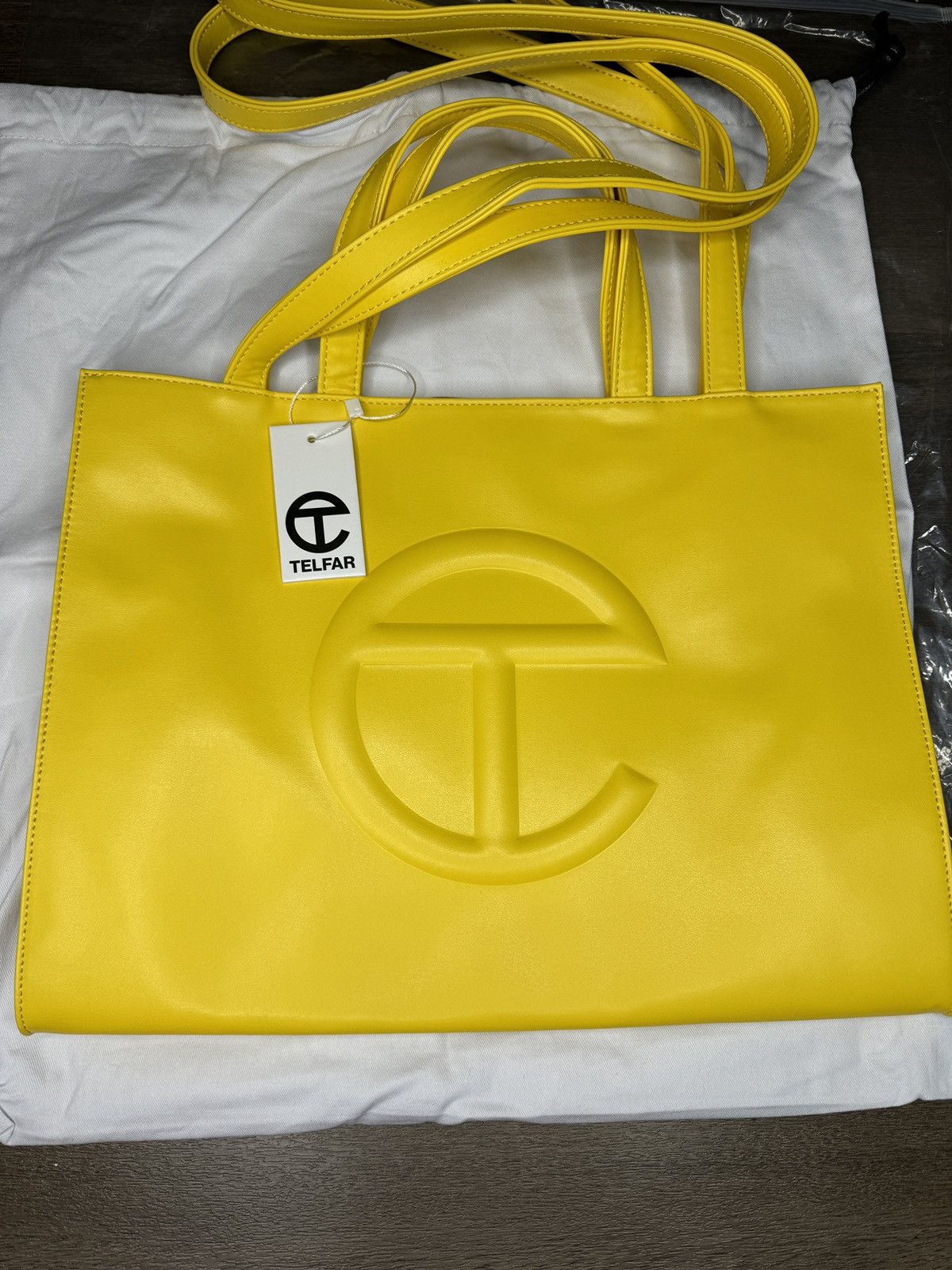 Telfar Medium shopping sale bag in Yellow