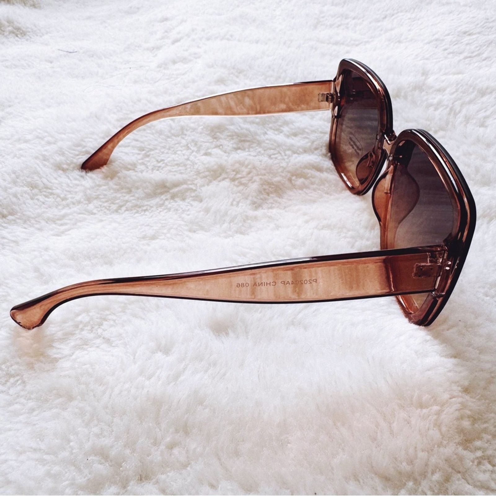 Other Abby Clear Brown Square Frame Sunglasses Size ONE SIZE - 9 Thumbnail