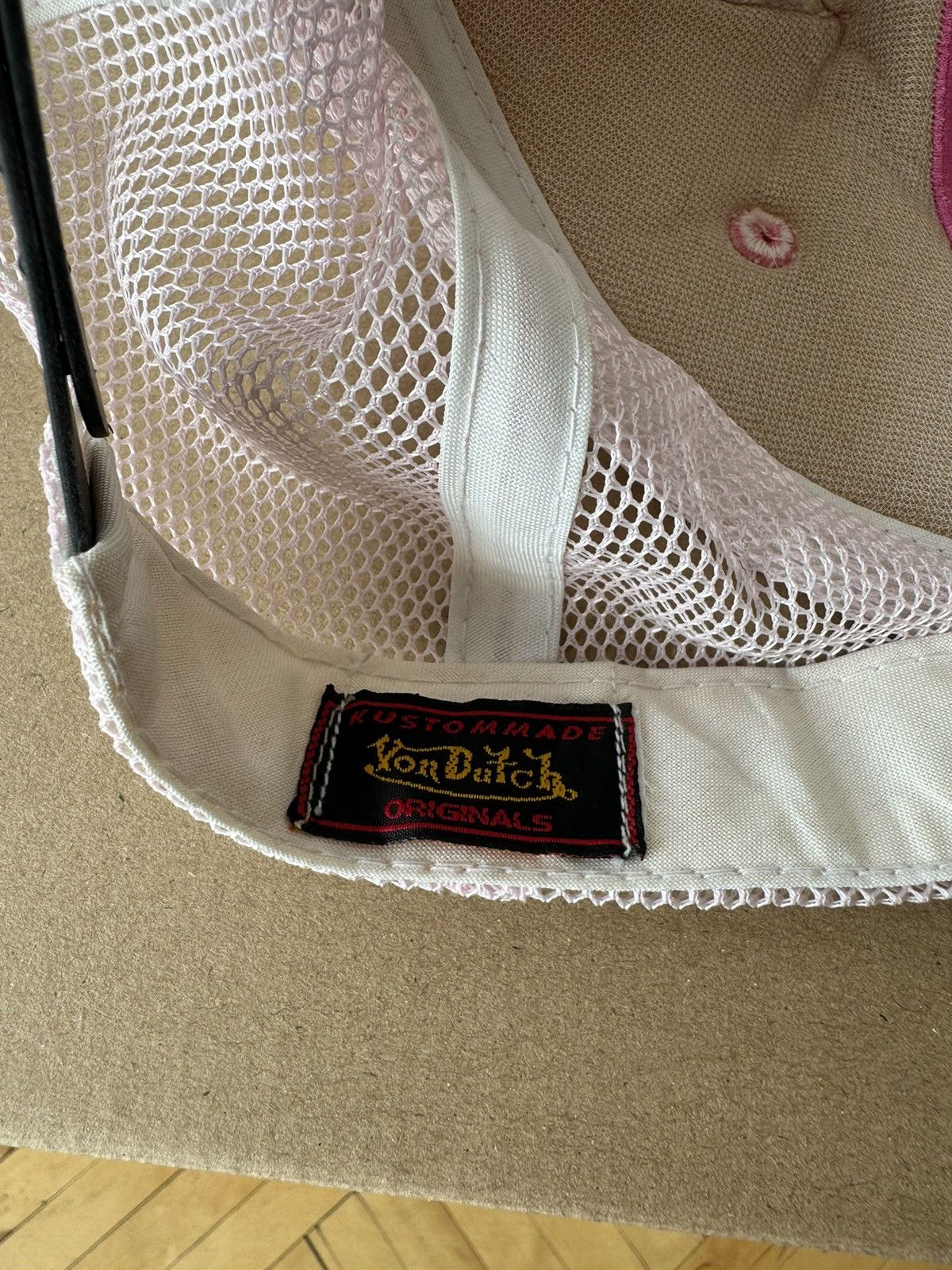 Vintage × Von Dutch Rare Vintage Von Dutch Leather Trucker Cap Hat Size ONE SIZE - 8 Thumbnail