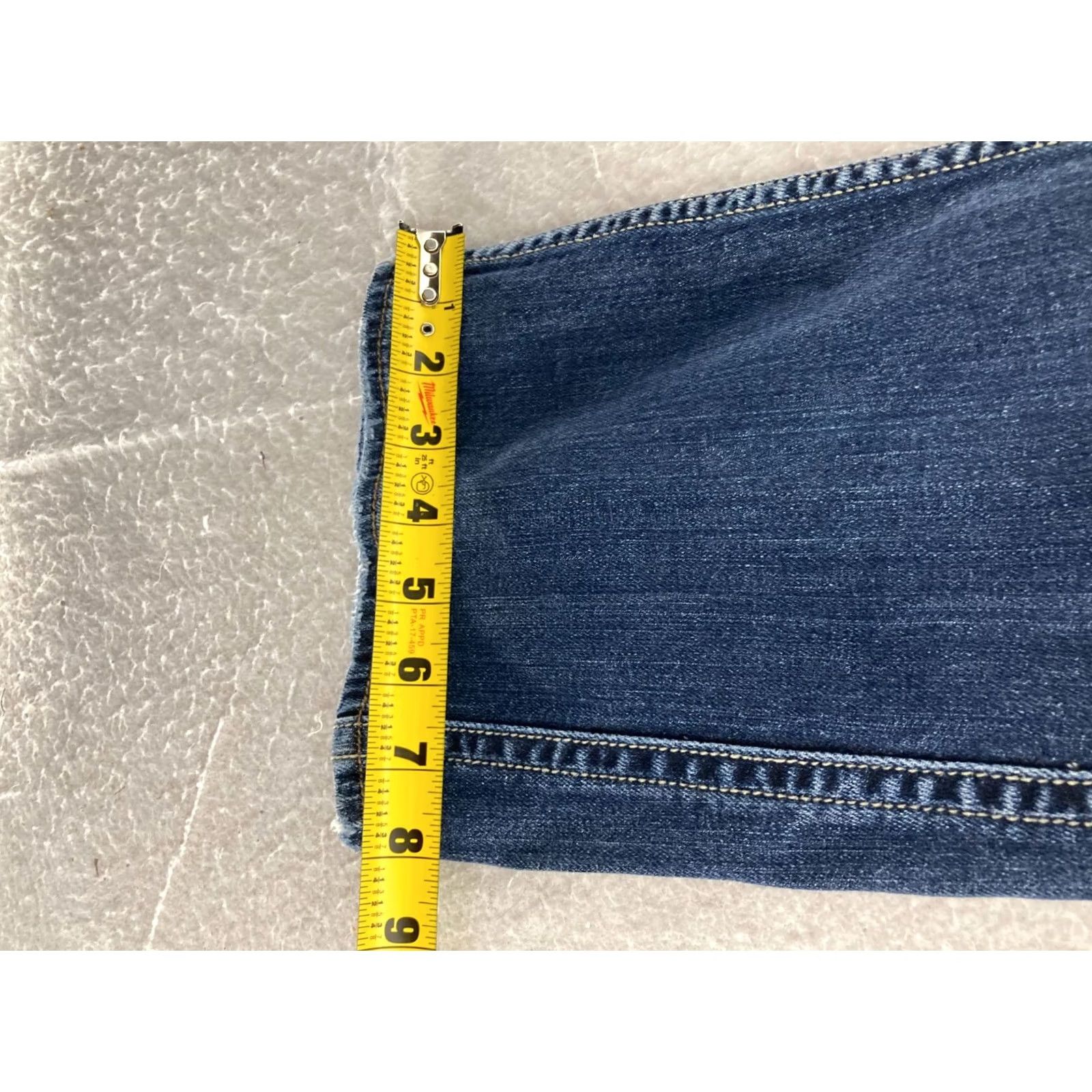 Silver Jeans Co. Silver Jeans Frances Womens 5 Pocket Denim Jeans Blue Stretch Accents Stitching Flared Size 18 Regular Inseam See Photos Vintage No Size 40" / US 18 - 6 Thumbnail