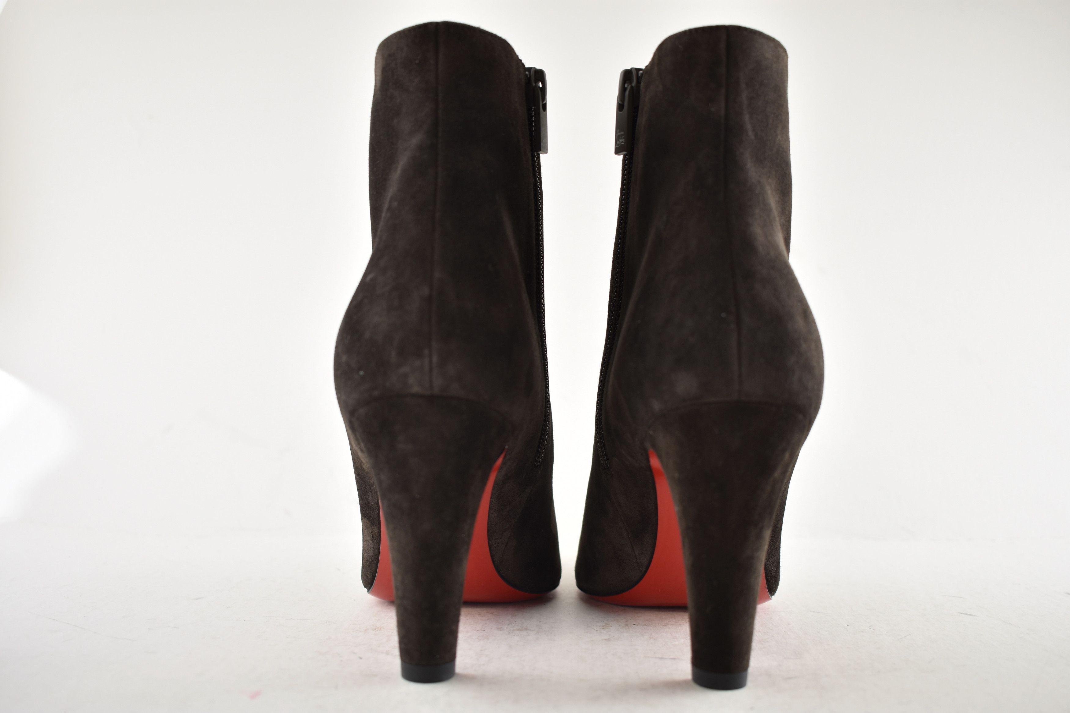 Vibella Booty 85 Cafe Brown Suede Pointed Heel Bootie 39