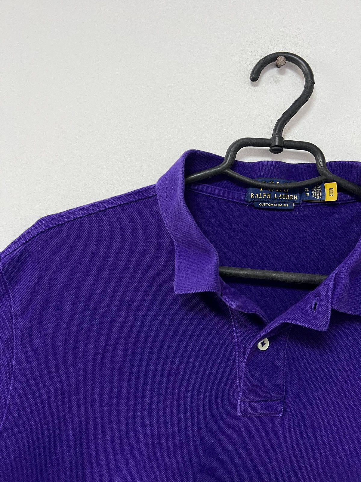 Polo Ralph Lauren Polo Ralph Lauren Custom Slim Fit Polo T shirt Purple Pony XL Size US XL / EU 56 / 4 - 4 Thumbnail