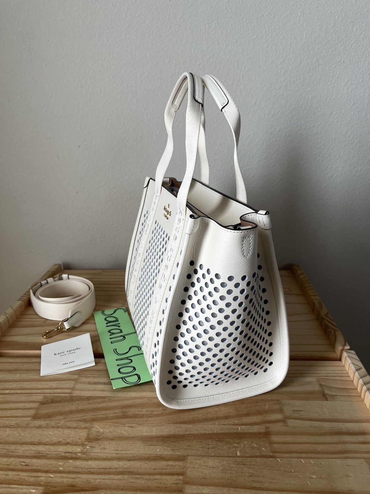 Kate Spade Kate spade Kip Perforated Leather Small Tote Size ONE SIZE - 4 Thumbnail