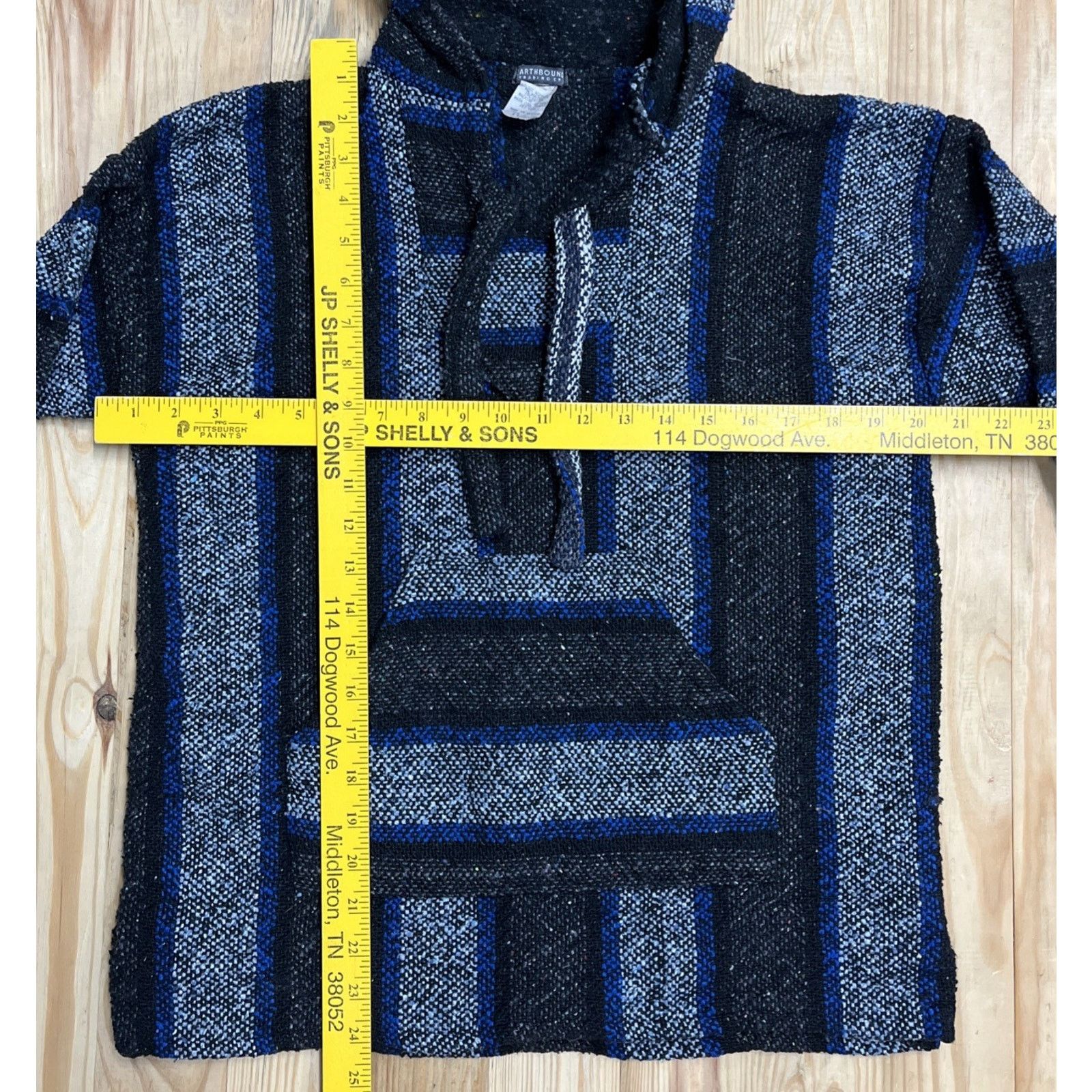 Other Earthbound Trading Co. Blue Black White Hoodie Size S Size US S / EU 44-46 / 1 - 5 Thumbnail