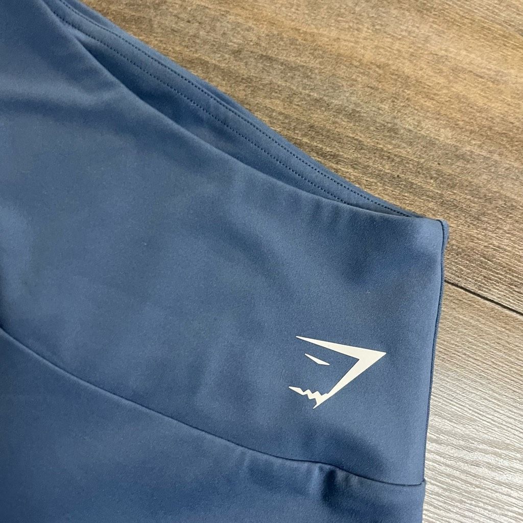 Gymshark Gymshark Blue Grey Athletic Workout Biker Shorts Women XS Bi Size 25" / US 0 / IT 36 - 2 Thumbnail