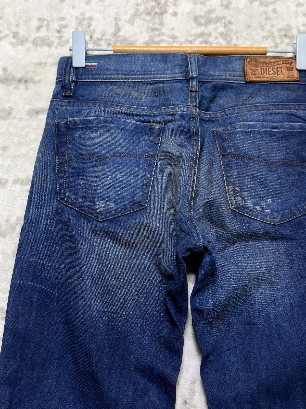 Diesel Diesel Faithlegg Women Straight Fit Y2K Mud Washed Denim Size US 27 - 11 Thumbnail