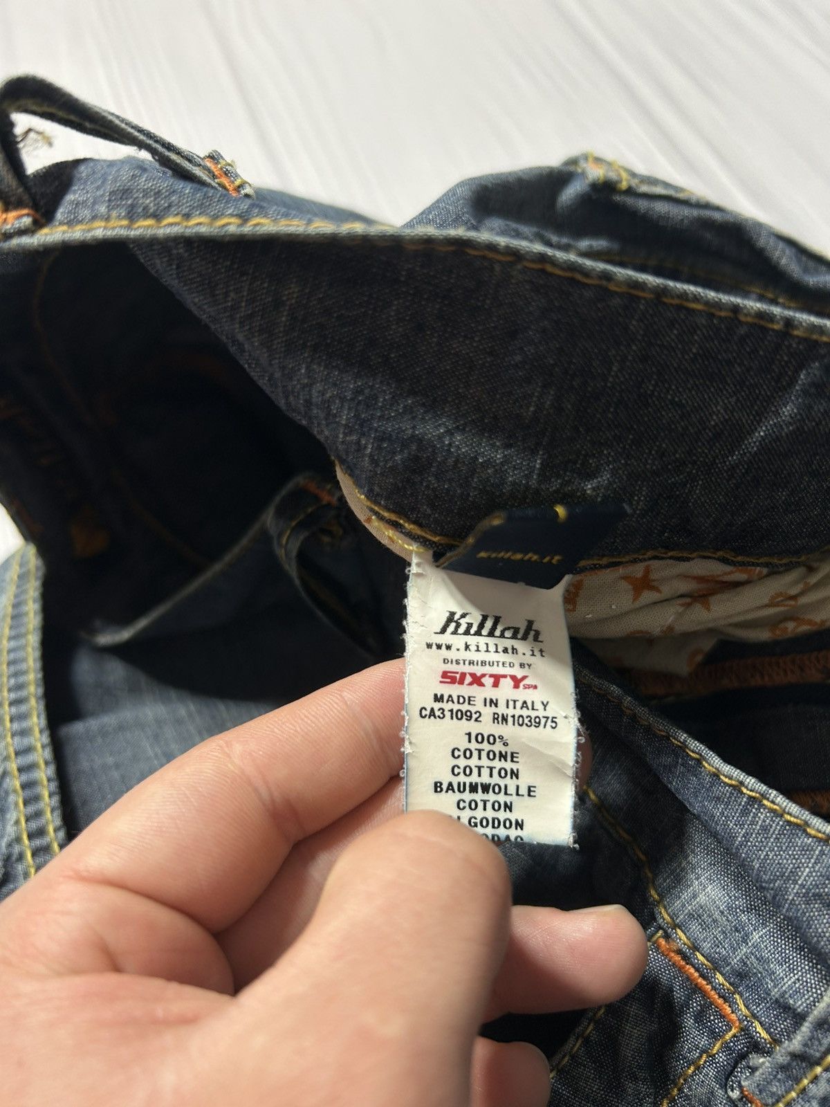 Miss Sixty VTG! Rare! Y2K Killah Miss Sixty Drop Crotch Denim Pants 29 Size 29" - 14 Thumbnail