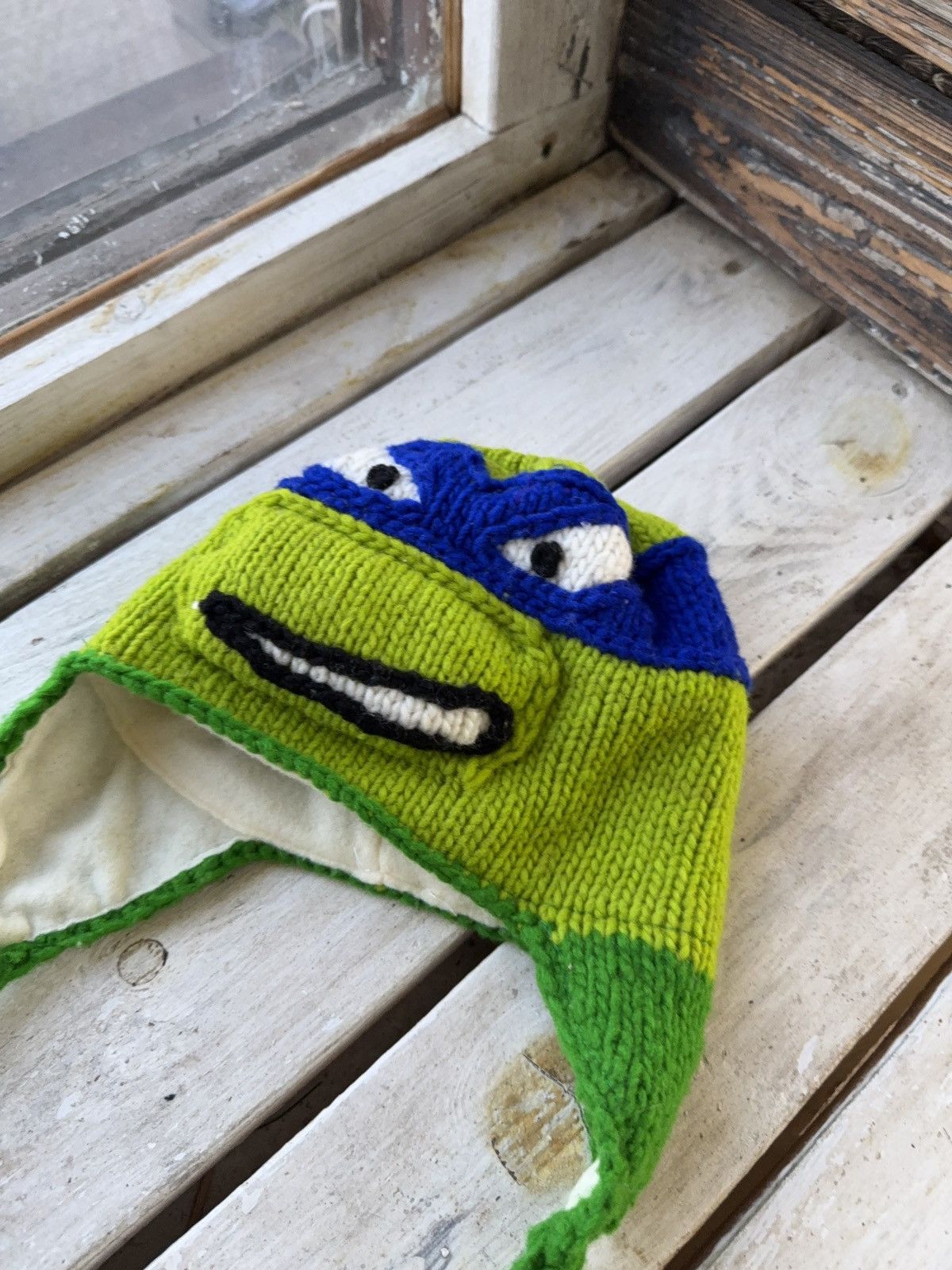Vintage Vintage 90s Mutant Ninja Turtles trapper hat Donatello adult Size ONE SIZE - 3 Thumbnail