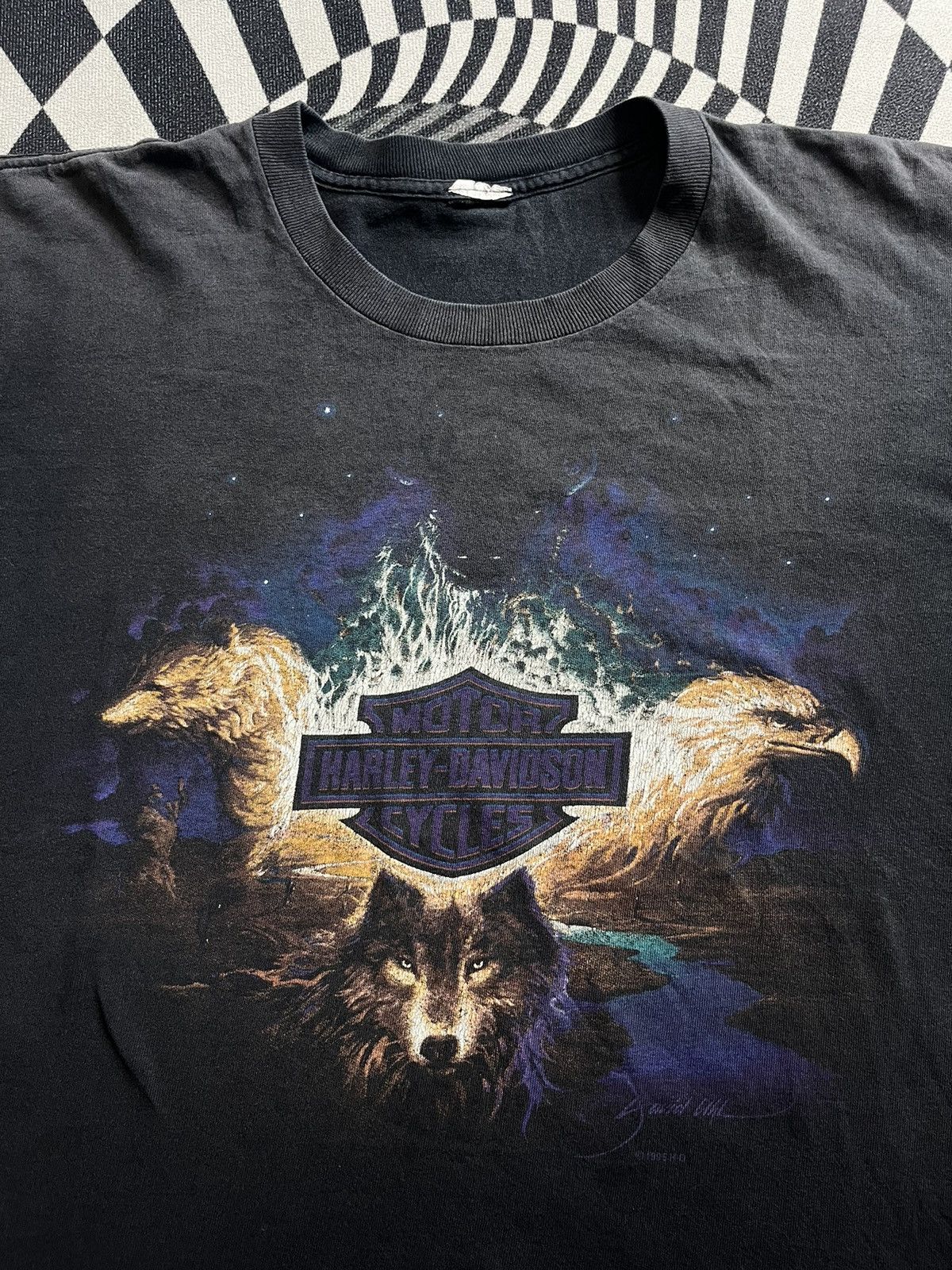 Harley Davidson Vintage Harley-Davidson Cancun Mexico 1995’s HD Tshirt Size US XL / EU 56 / 4 - 6 Thumbnail