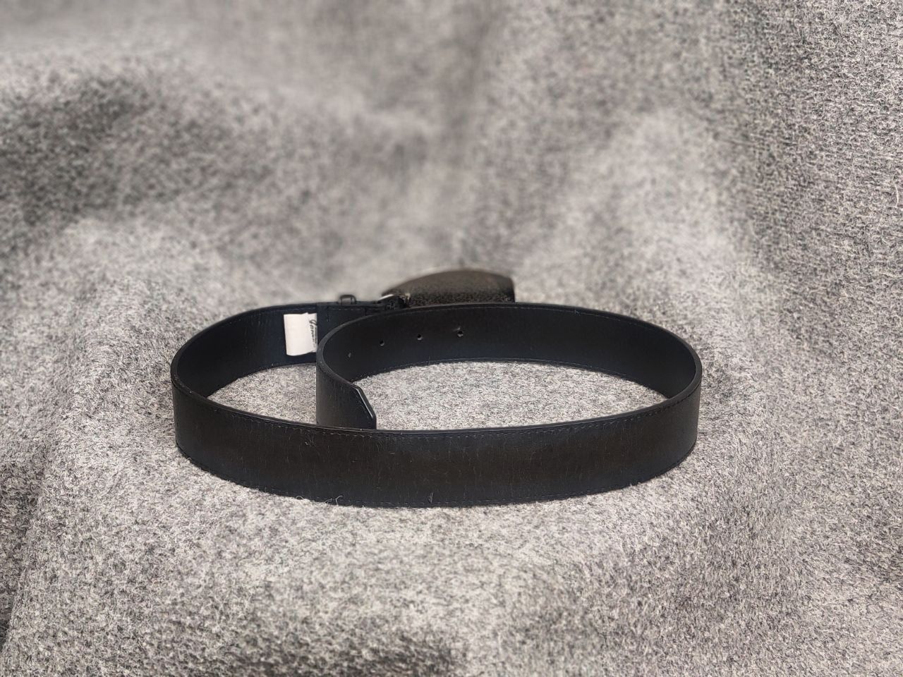 Japanese Brand Japrag Vintage Y2K Style Black synthetic leather Belt LGB Size ONE SIZE - 5 Thumbnail