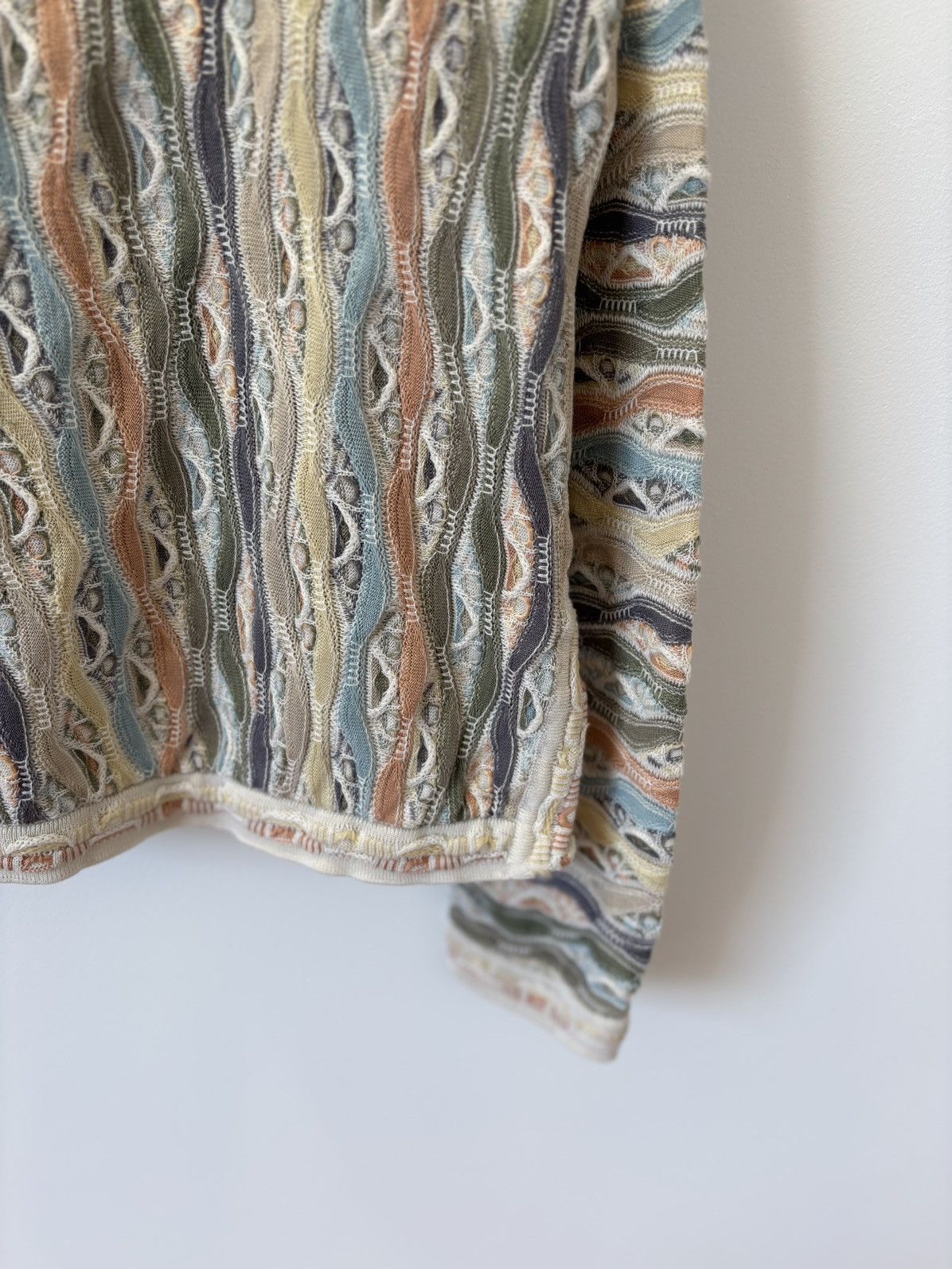 Coogi Coogi Vintage Pastel 3D Knit Sweater Women’s S 100% cotton Size S / US 4 / IT 40 - 4 Thumbnail