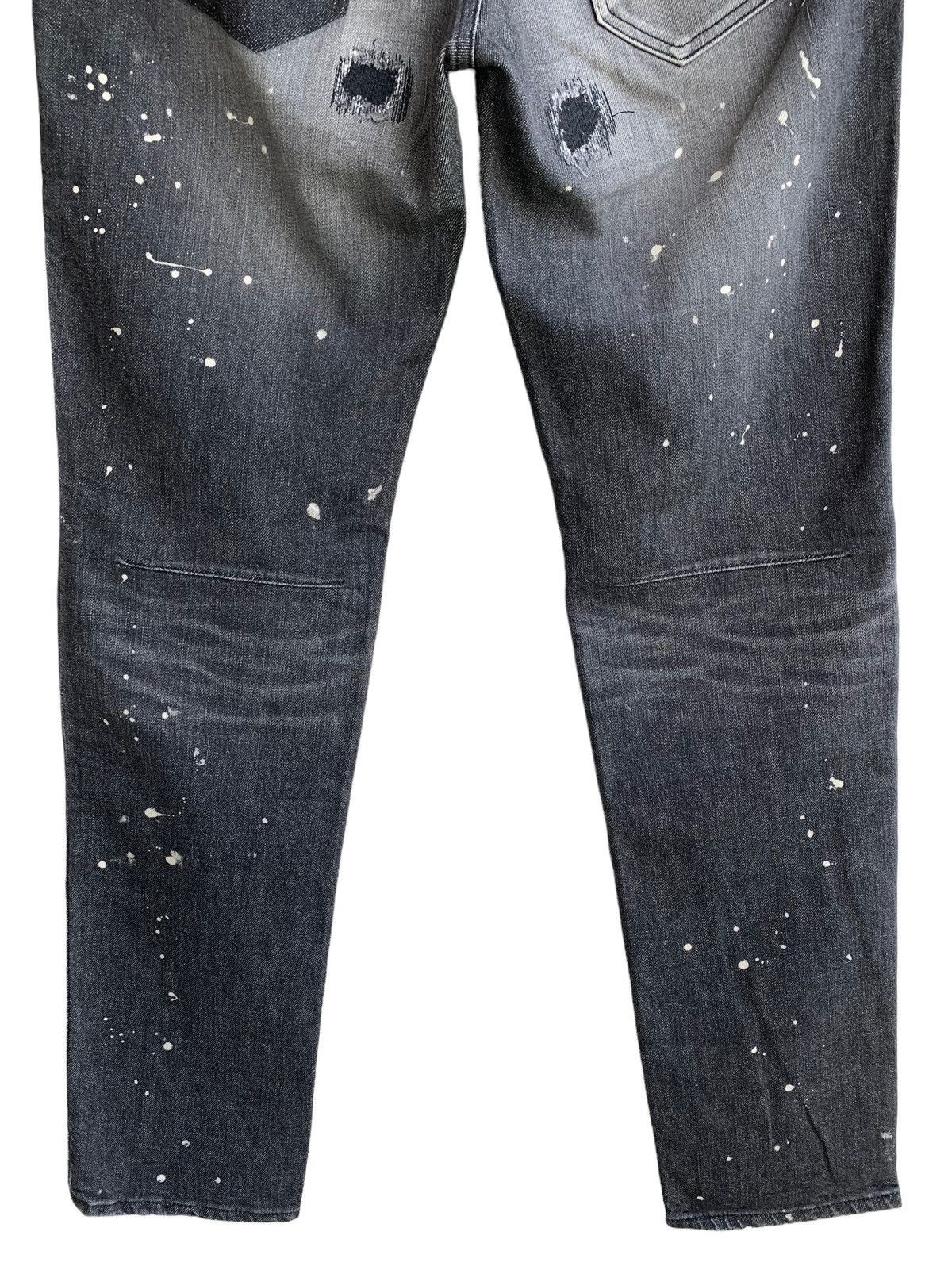 Number (N)ine 🔥Number (N) Distressed Splatter Denim Jeans Size US 32 / EU 48 - 9 Thumbnail