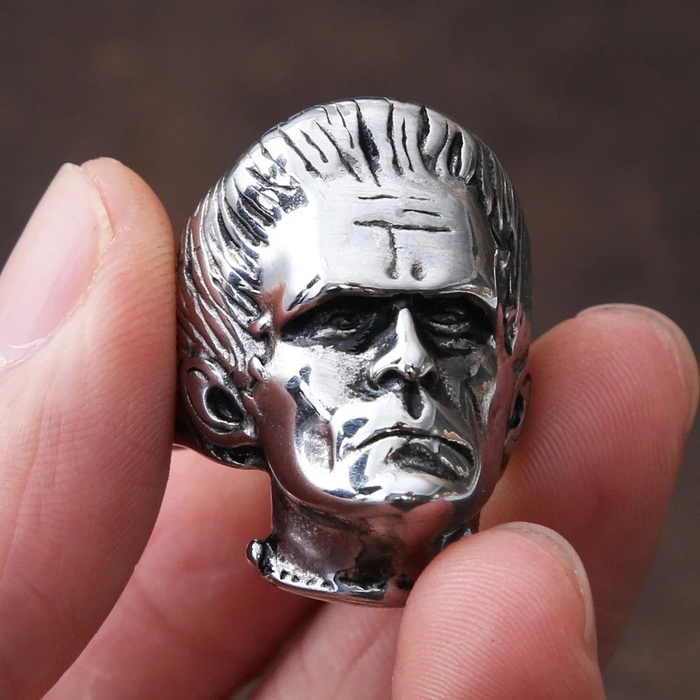 Jewelry Vintage Stainless Steel Biker Ring Size ONE SIZE - 1 Thumbnail