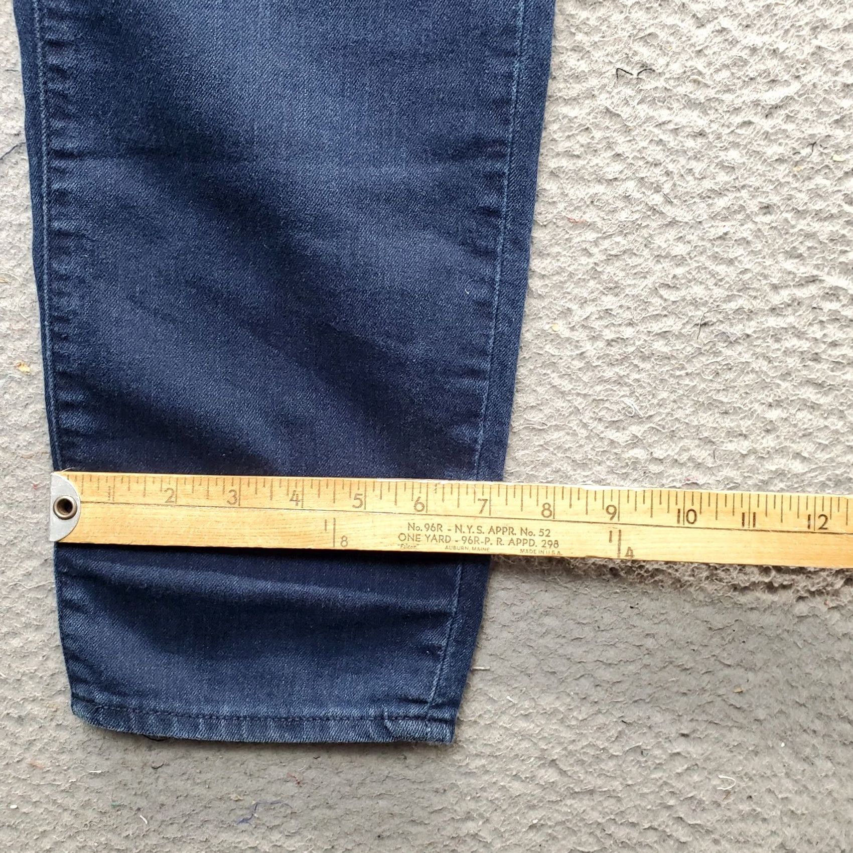 Denime Refuge Womens 14 Blue Denim High-Waist Streetwear Button Fly Jeans Size 36" / US 14 / IT 50 - 5 Thumbnail