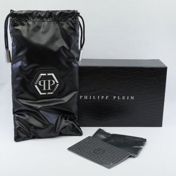 🕶️ New Philipp Plein SPP075M 0K07 Sunglasses - Silver Frame