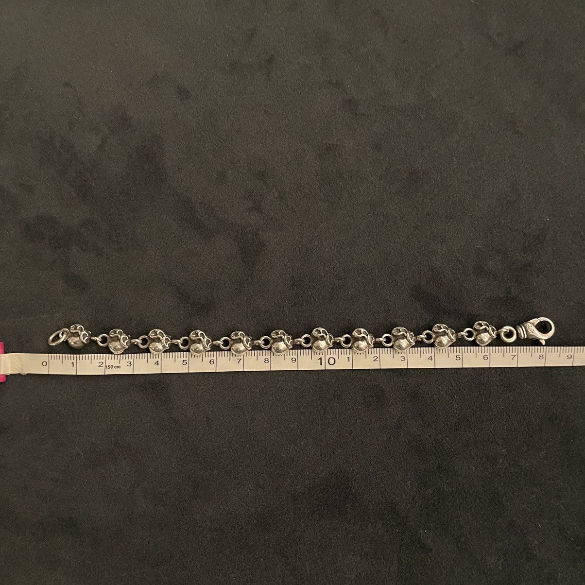 Chrome Hearts Chrome Hearts Heart Stack Charm Bracelet 11 Link 7.25 Inch Size ONE SIZE - 4 Thumbnail