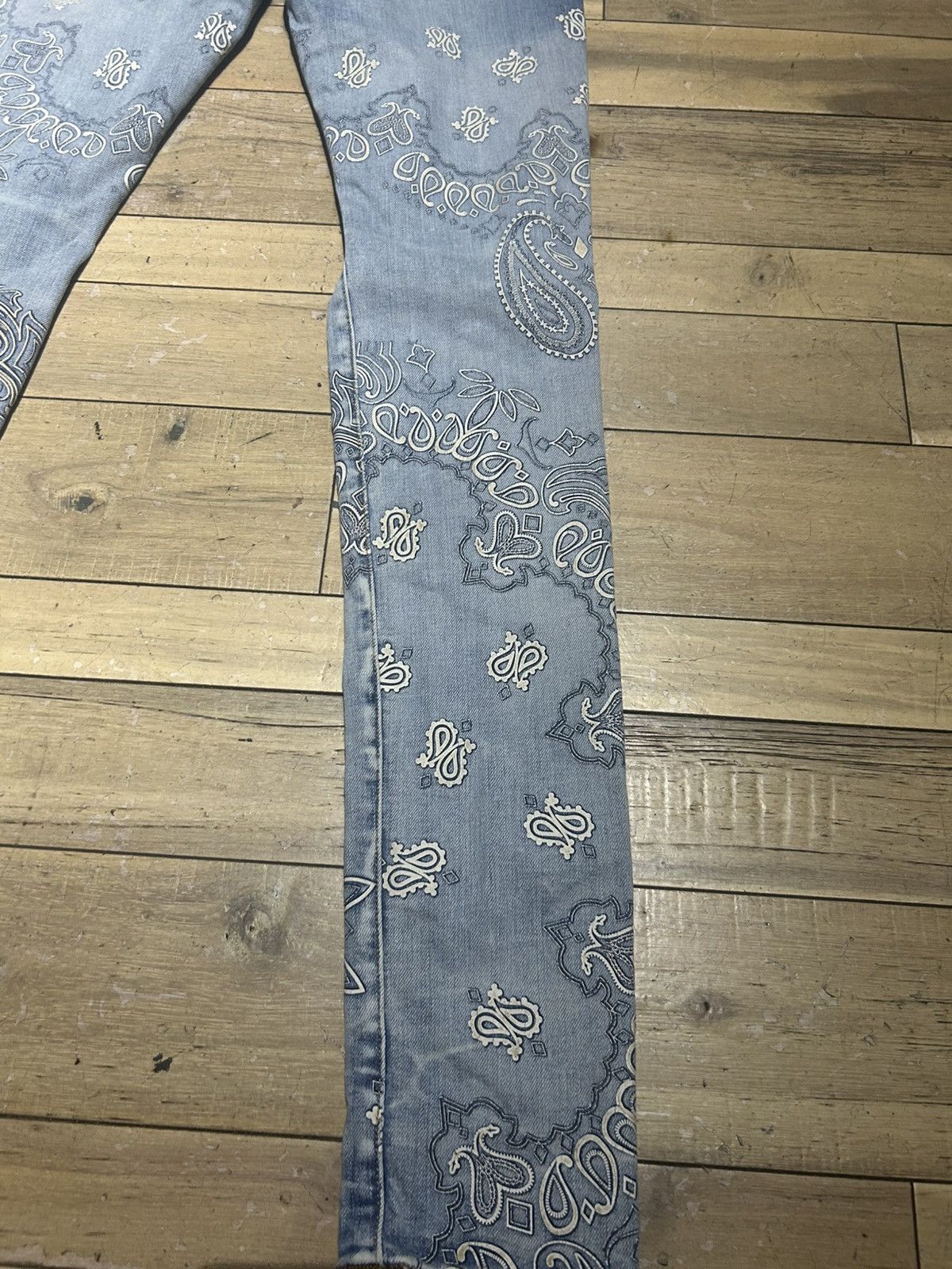 Amiri Amiri Bandana Jacquard Jeans Size US 29 - 6 Thumbnail