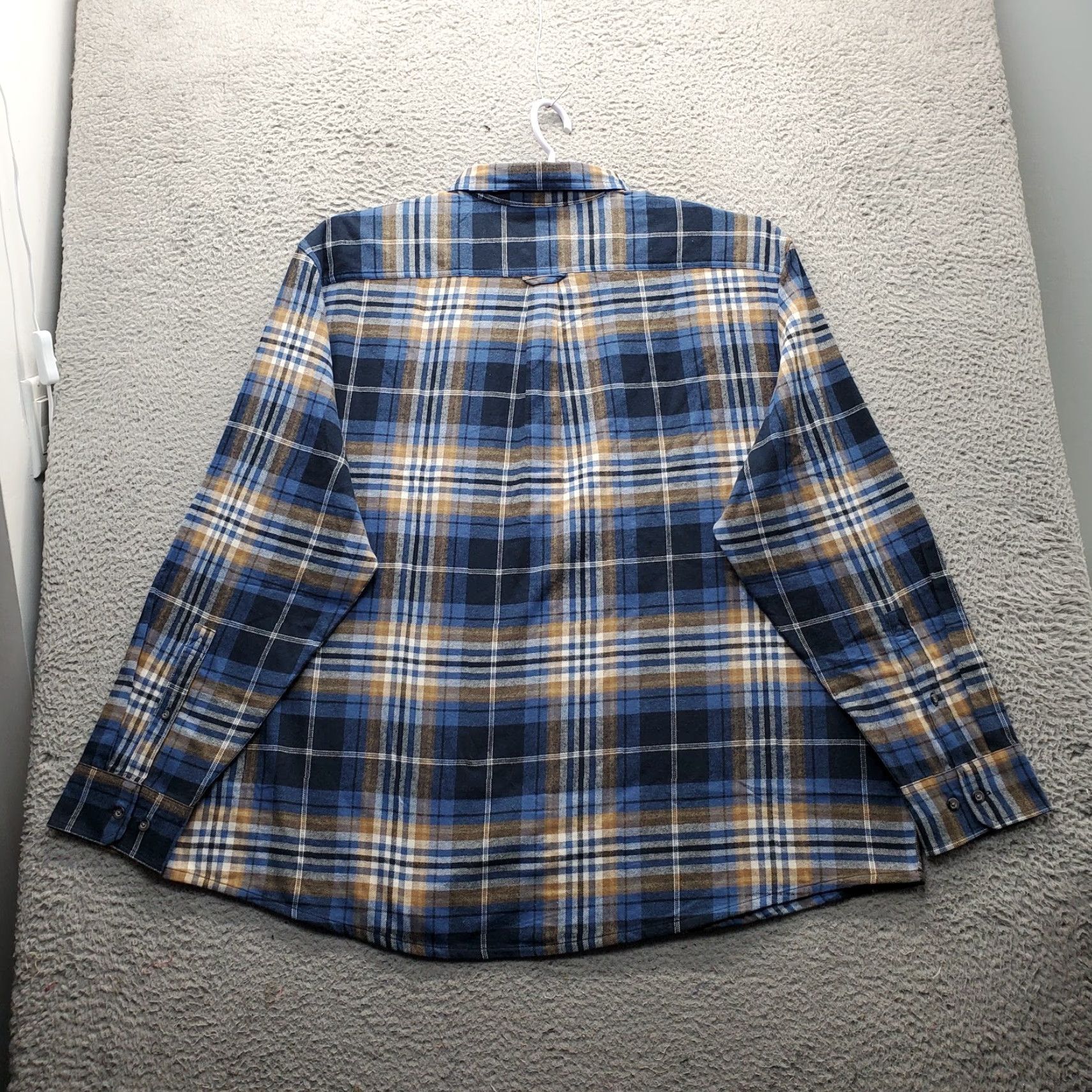 Eddie Bauer Eddie Bauer Mens 3XL Flannel Shirt Plaid Relaxed Open Collar EB008604 Size US XXL / EU 58 / 5 - 2 Thumbnail