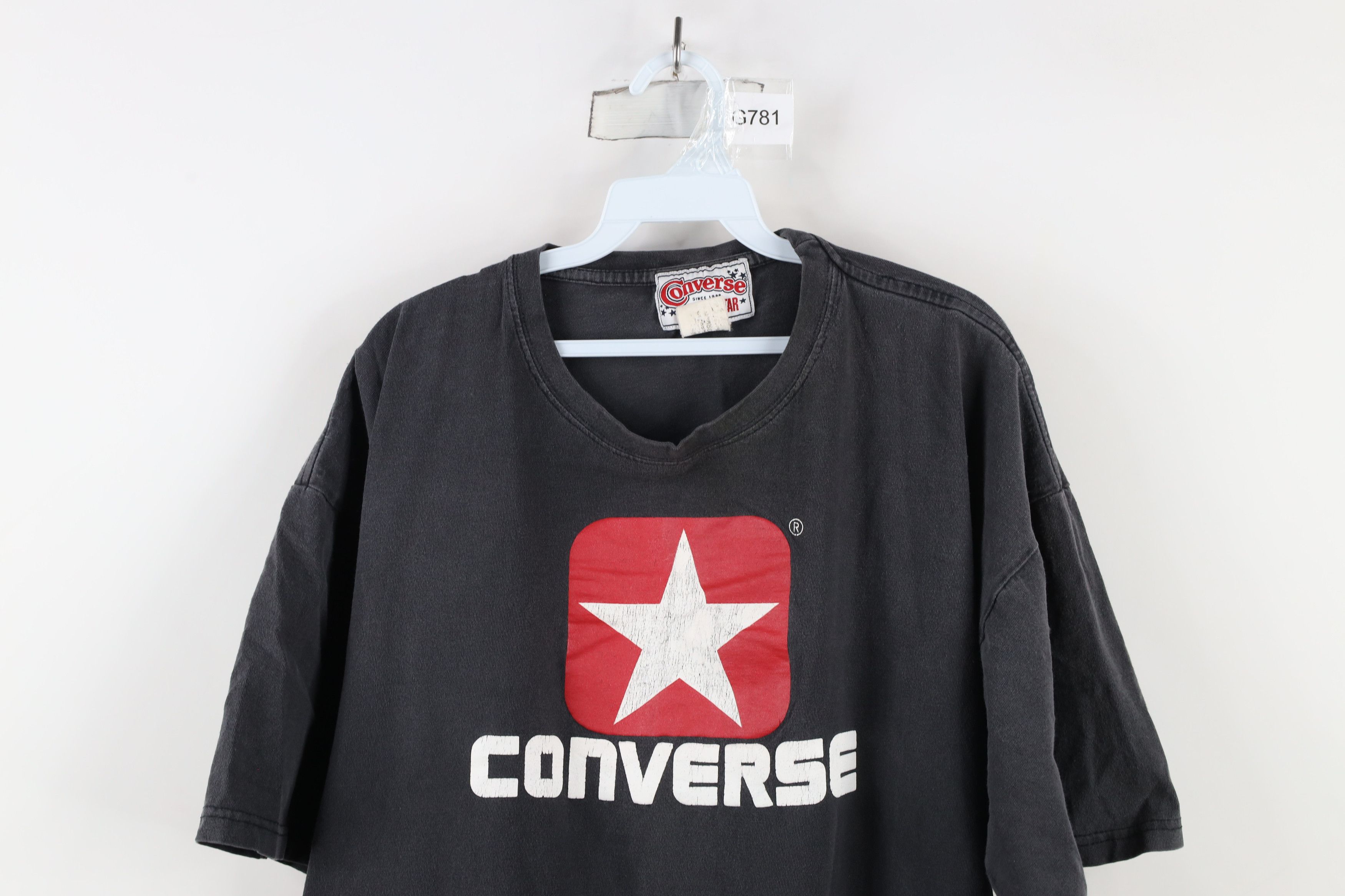 Converse × Vintage Vintage 90s Converse Spell Out Big Logo Short Sleeve T-Shirt Size US XXL / EU 58 / 5 - 2 Thumbnail