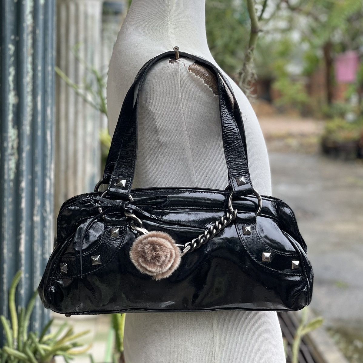Designer Roberta Gandolfi Black Leather Bag Size ONE SIZE - 2 Thumbnail