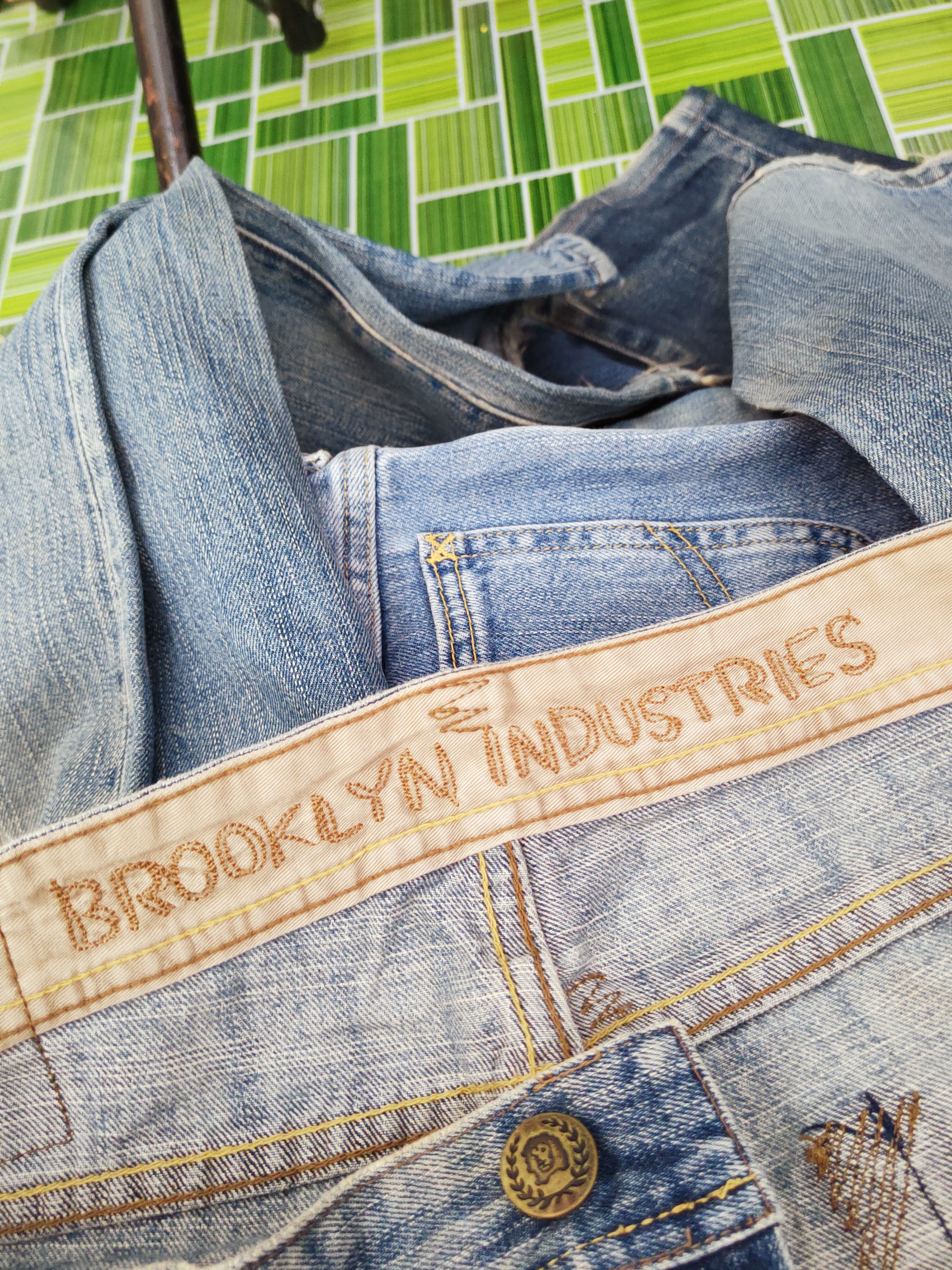 Brooklyn Industries Brooklyn Industries Blue Faded Distressed Ripped Jeans #W938 Size US 34 / EU 50 - 16 Thumbnail