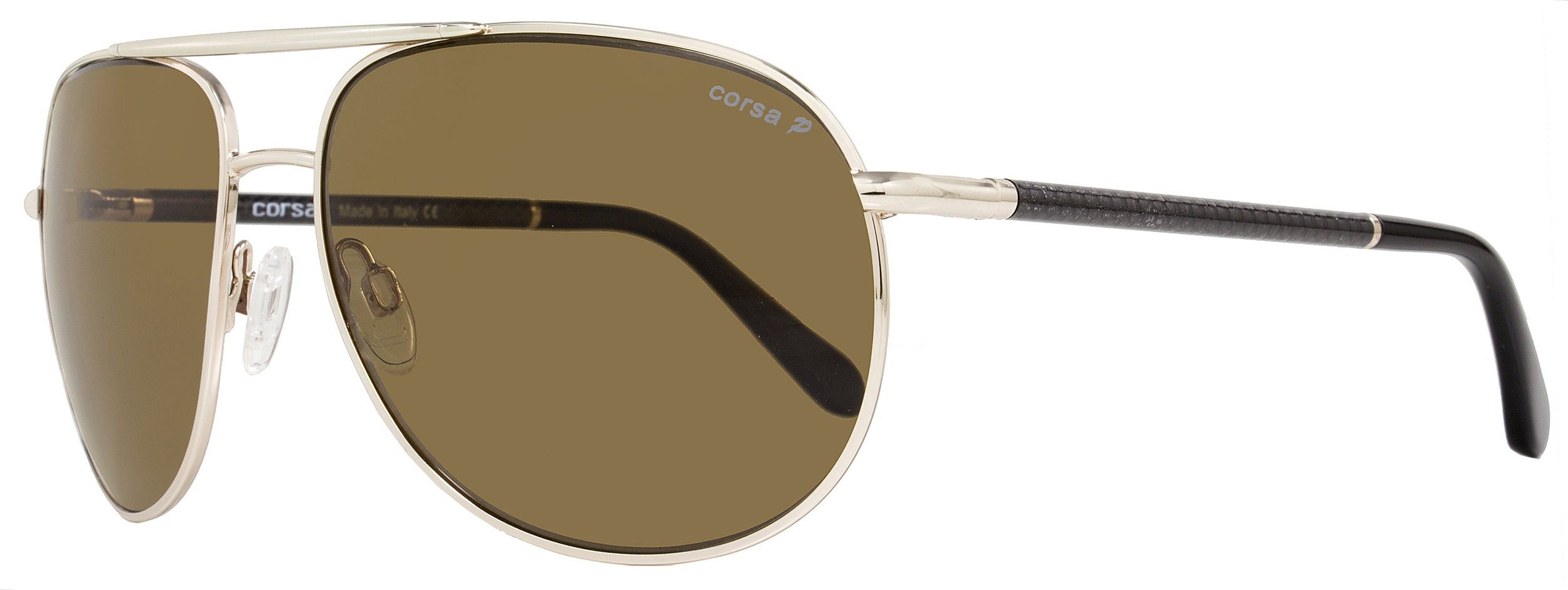 Corsa Aviator Sunglasses Marko C01 Light Gold/Carbon Fiber P