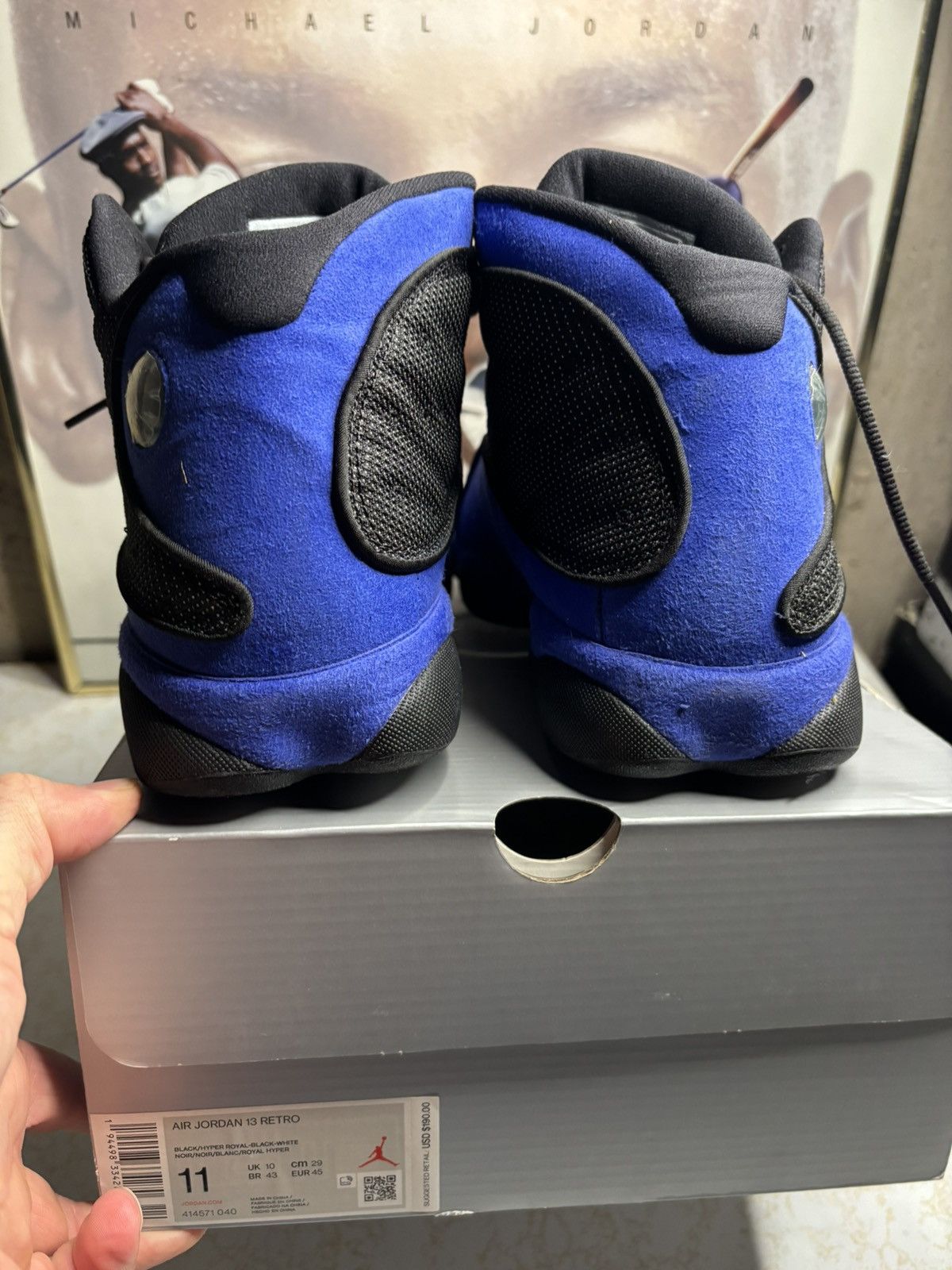 Jordan Brand Air Jordan 13 Retro hyper royal Size US 11 / EU 44 - 7 Thumbnail