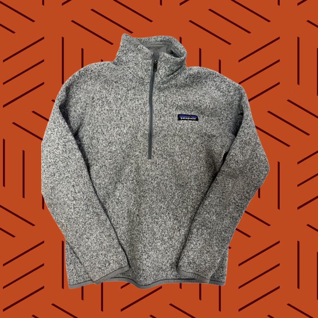 Patagonia VINTAGE Patagonia Better Sweater 1/4 Zip Fleece Jacket Heather Gray XS Women Size XS / US 0-2 / IT 36-38 - 1 Thumbnail