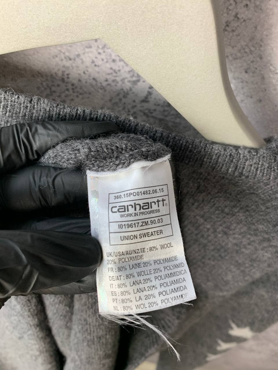 Carhartt Carhartt WIP Union Wool Sweater Big Logo Stars Men's XLarge Size US XL / EU 56 / 4 - 14 Thumbnail