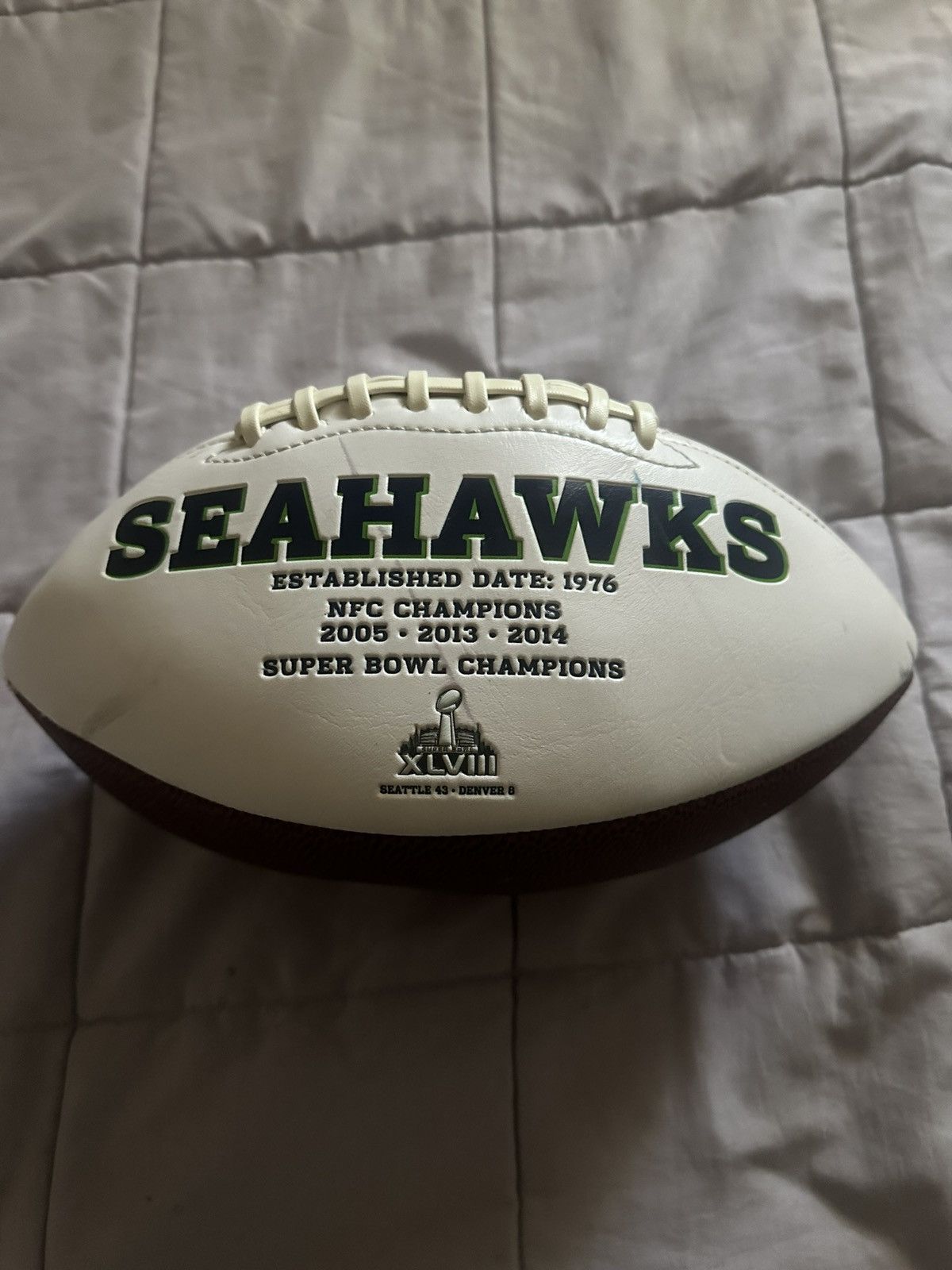 NFL Seattle Seahawks Super Bowl Football Collectable Size ONE SIZE - 1 Thumbnail