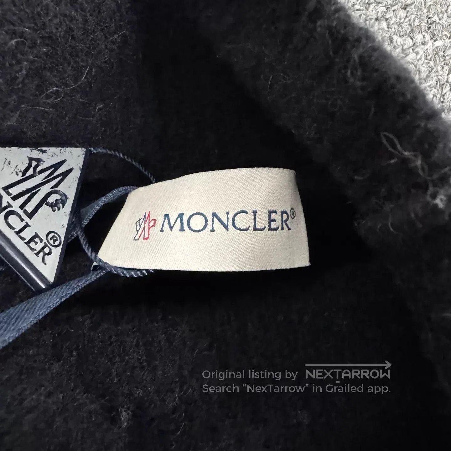 Moncler Black Turtleneck Sweater with White 'Mon' Design (Size S). Size US S / EU 44-46 / 1 - 6 Thumbnail