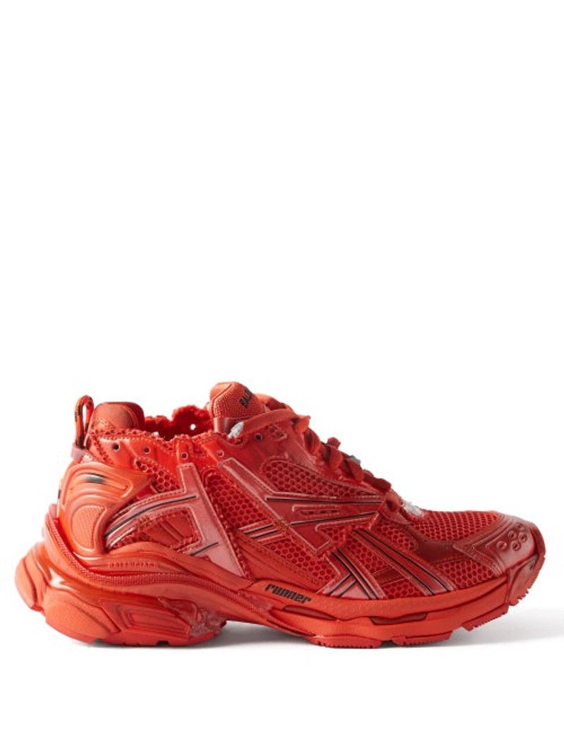 Balenciaga Runner Low-top Sneakers In Red Size US 13 / EU 46 - 1 Thumbnail