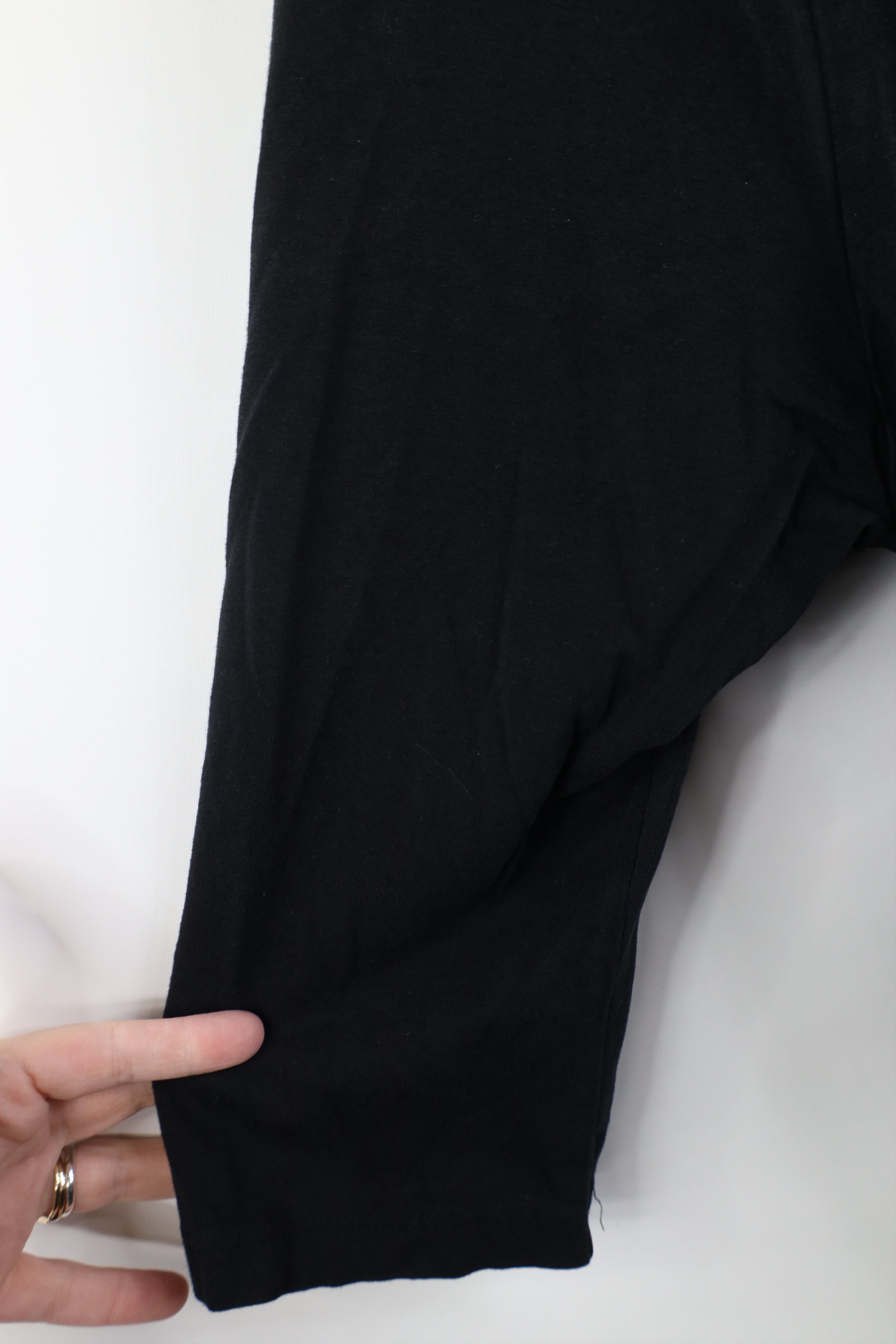 Soft Surroundings Soft Surroundings Cross Wrap Ruffled Shirt Top Black Size 3XL / US 20-22 - 9 Thumbnail