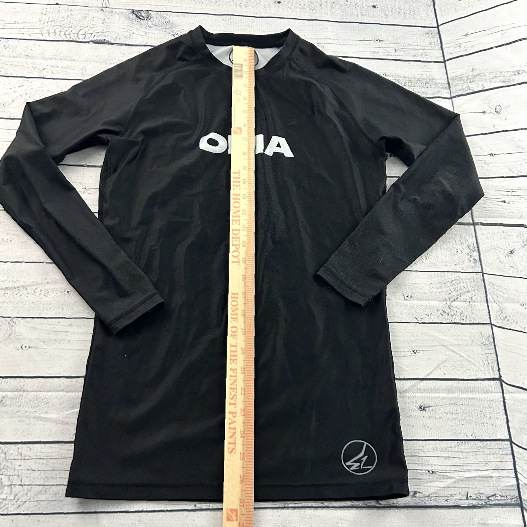 Vintage EAGR ONES OMA Long Sleeve Rashguard Shirt Men's Small Black Size US S / EU 44-46 / 1 - 3 Thumbnail