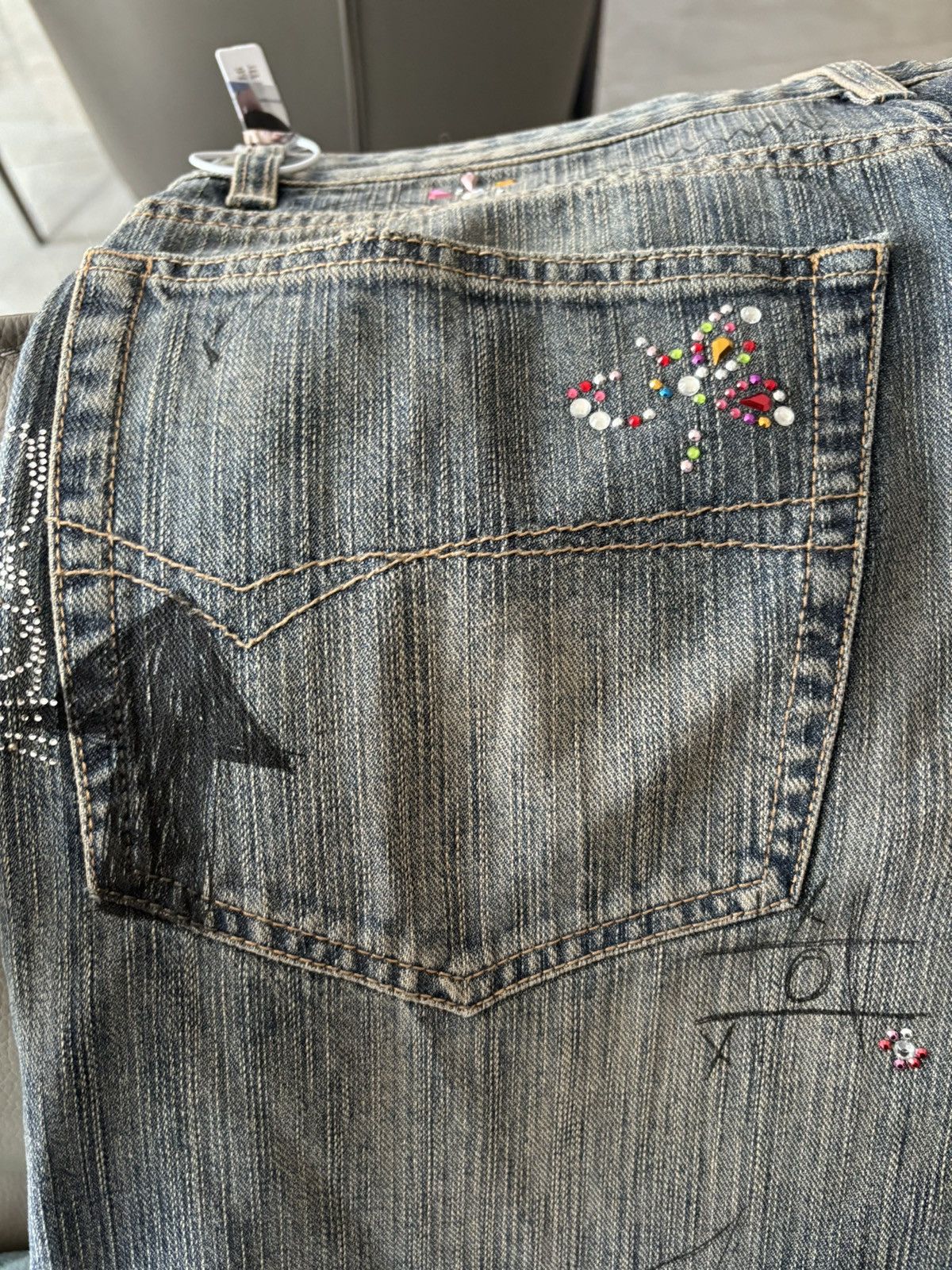 Balenciaga balenciaga crystal denim Size US 30 / EU 46 - 10 Thumbnail
