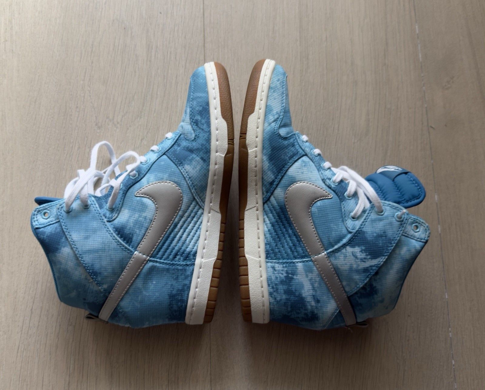 Nike vintage Nike Dunk Sky Print High Blue Water Print Sneaker Size US 7.5 / IT 37.5 - 15 Thumbnail