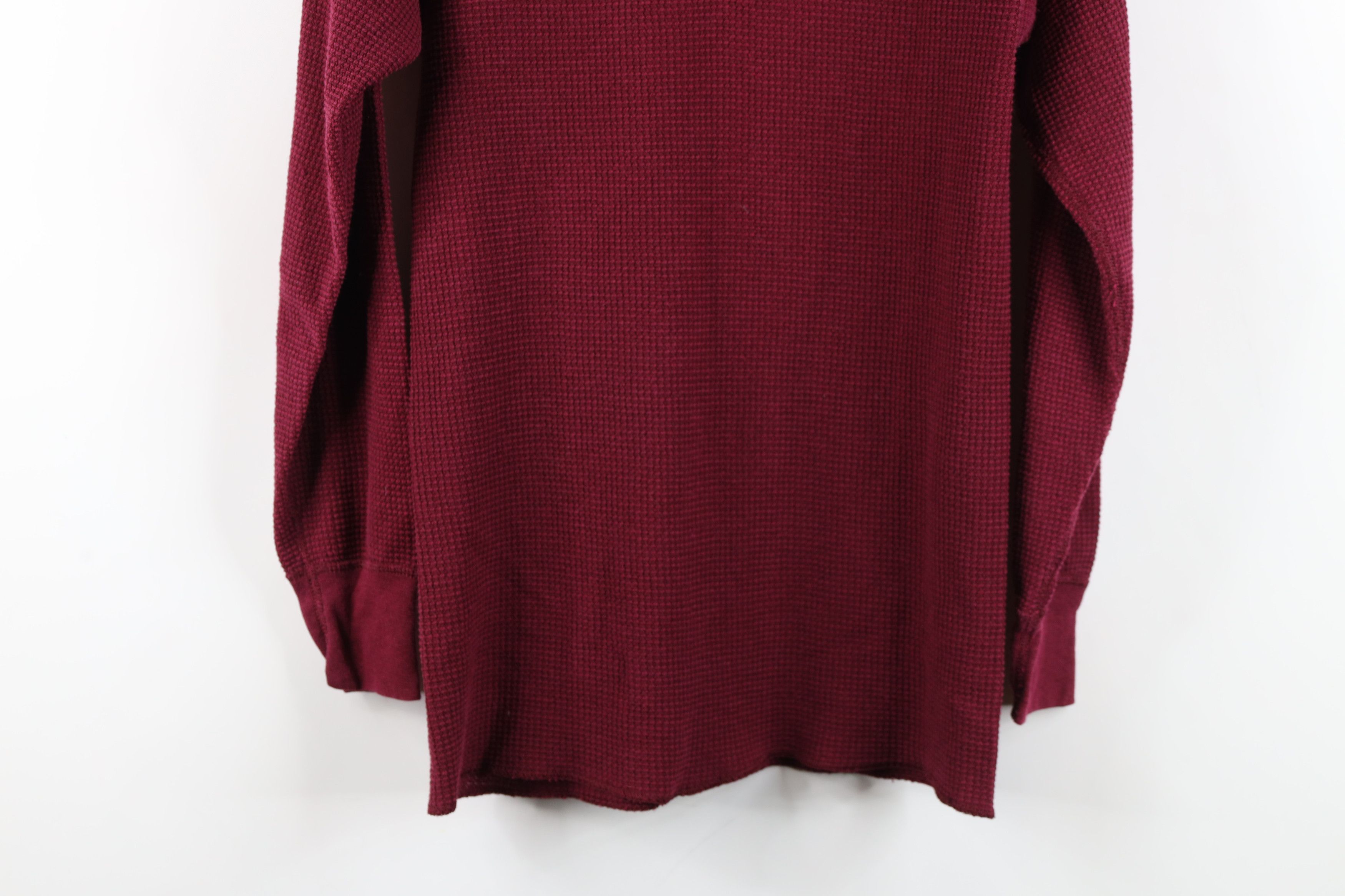 Vintage Vintage 90s Streetwear Knit Long Sleeve T-Shirt Red USA Size US XL / EU 56 / 4 - 12 Thumbnail
