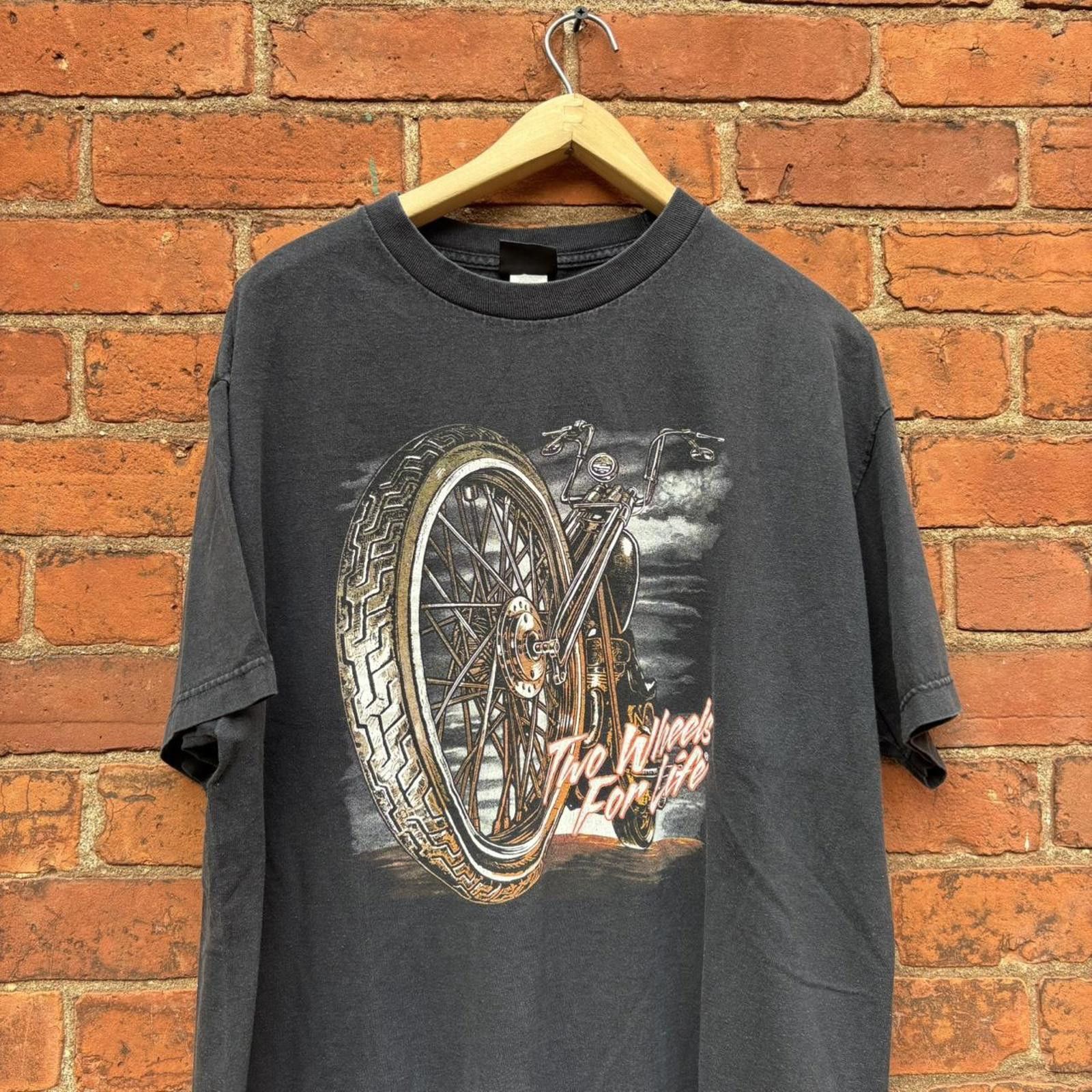 Harley Davidson vintage two wheels for life A.L. Choppers Hamilton t shirt Size US XL / EU 56 / 4 - 3 Thumbnail