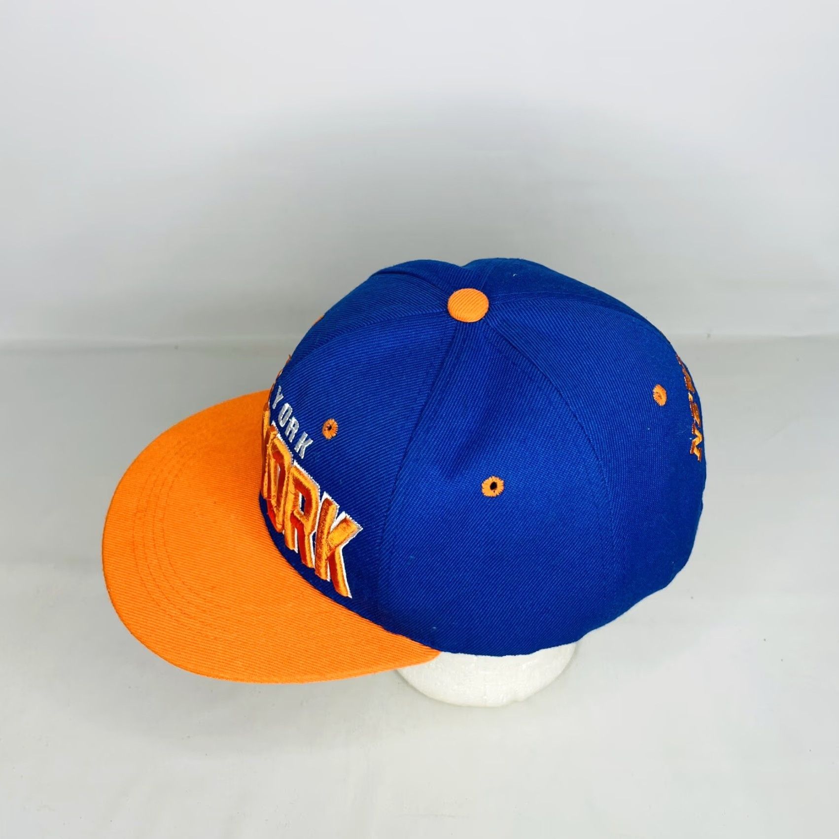 Vintage New York Knicks Headwear Premium Snap Back Cap Team Hat Adjustable Orange/blue Men Baseball Basketball Casual Hat Mens Snapback Cap Size ONE SIZE - 4 Thumbnail