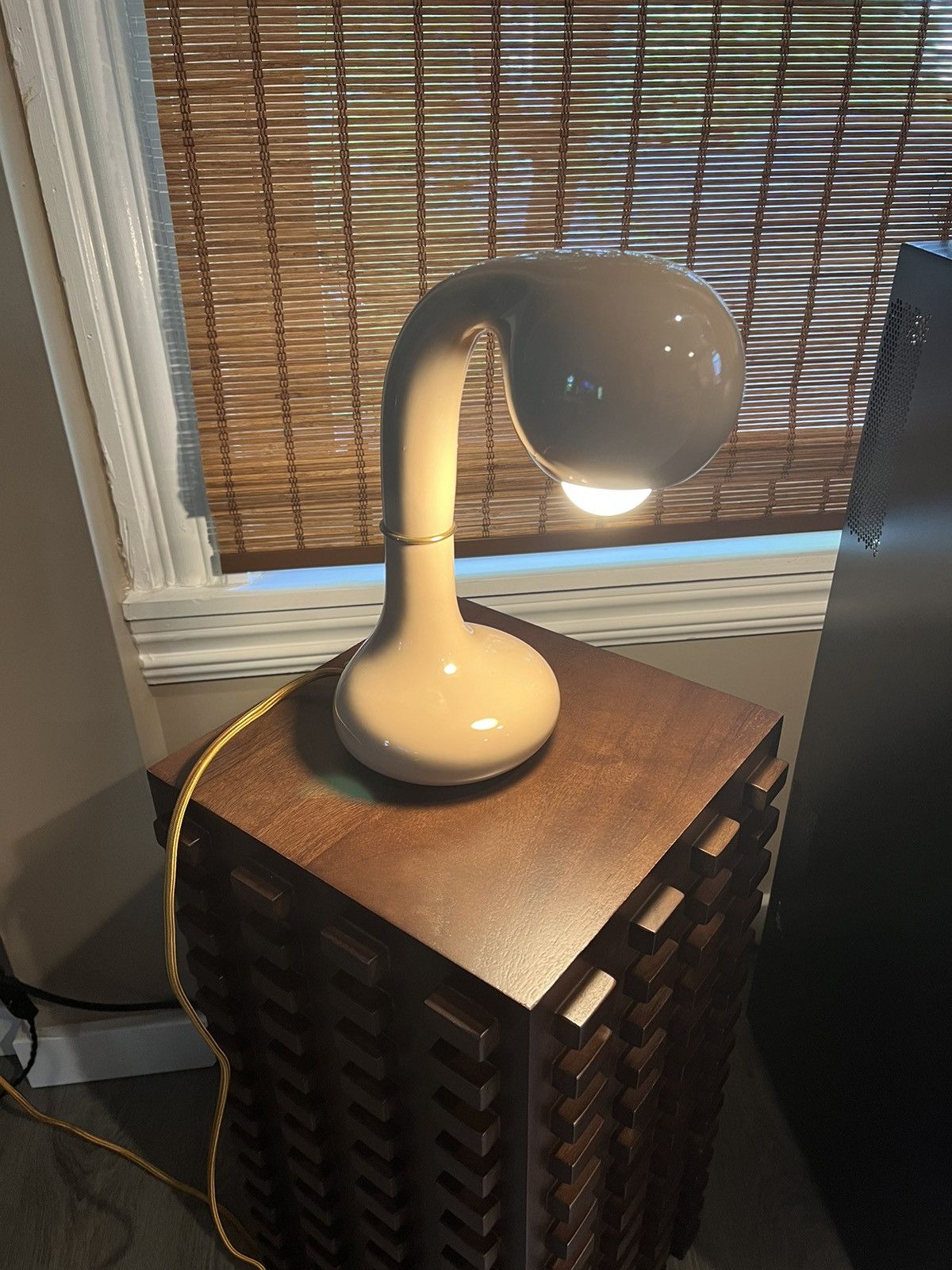 image of Entler 12” Table Lamp in Beige, Men's
