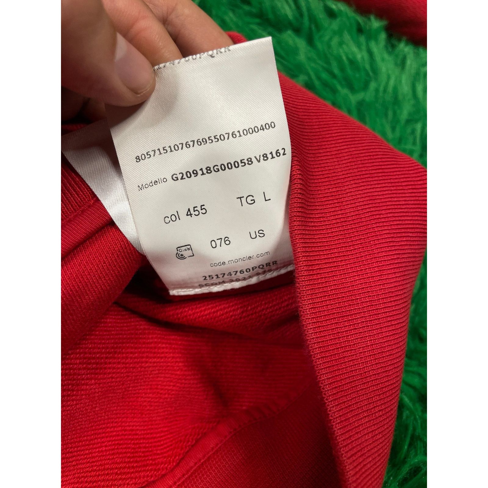 Moncler Moncler Zip-Up Navy Red Large Size US L / EU 52-54 / 3 - 11 Thumbnail