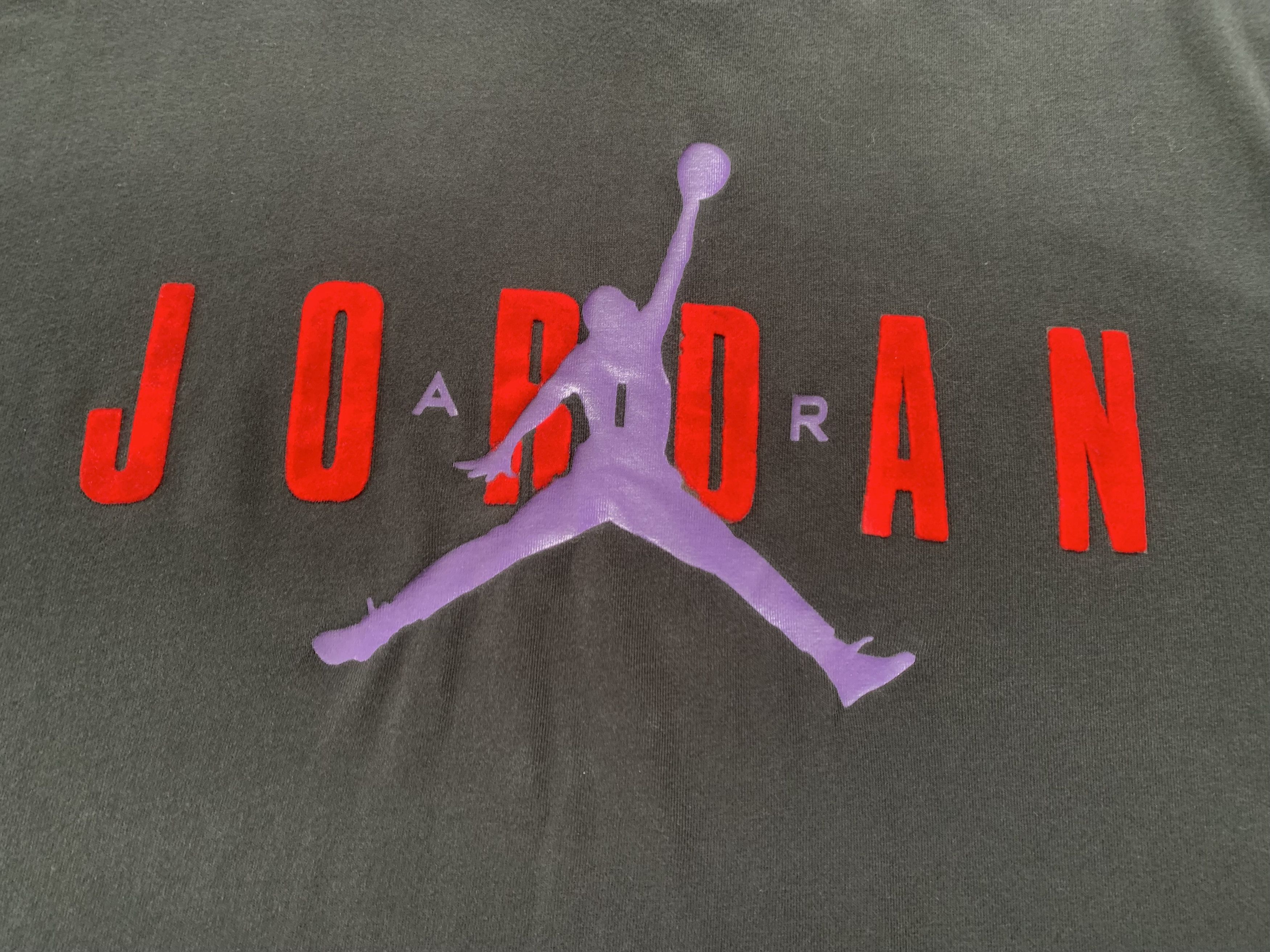 Jordan Brand Rare Vintage Nike Air Jordan Black Printed T-Shirt Size US L / EU 52-54 / 3 - 5 Thumbnail
