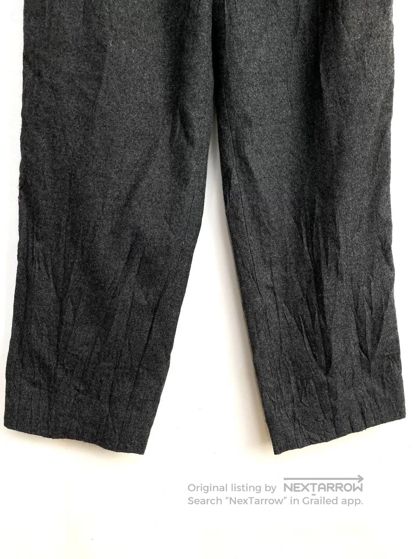 Yohji Yamamoto y's by yohji yamamoto gray wool trousers. Size US 34 / EU 50 - 3 Thumbnail