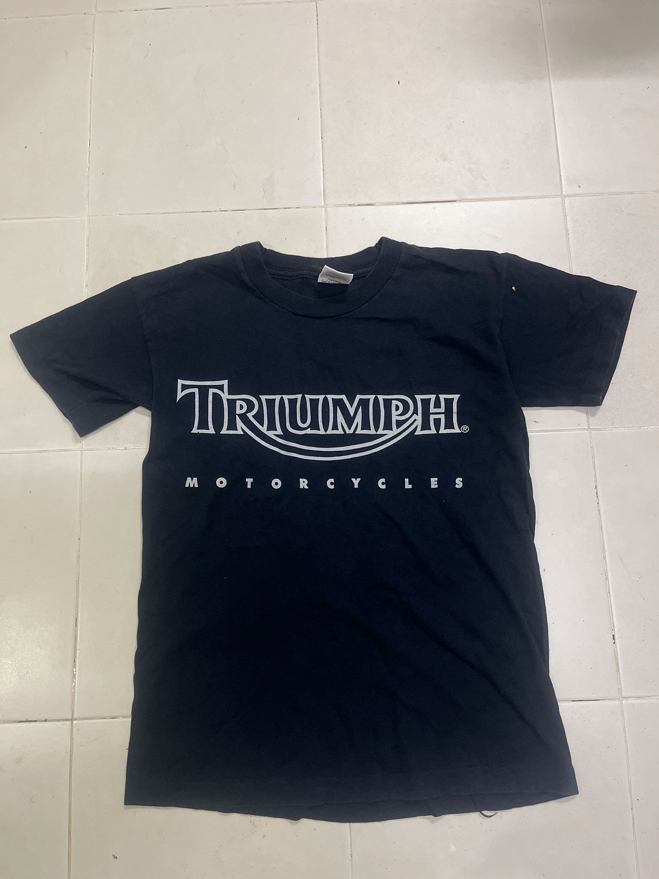 Arts & Science Vintage Triumph Motorcycles Single Stitched 90s Size US S / EU 44-46 / 1 - 1 Thumbnail